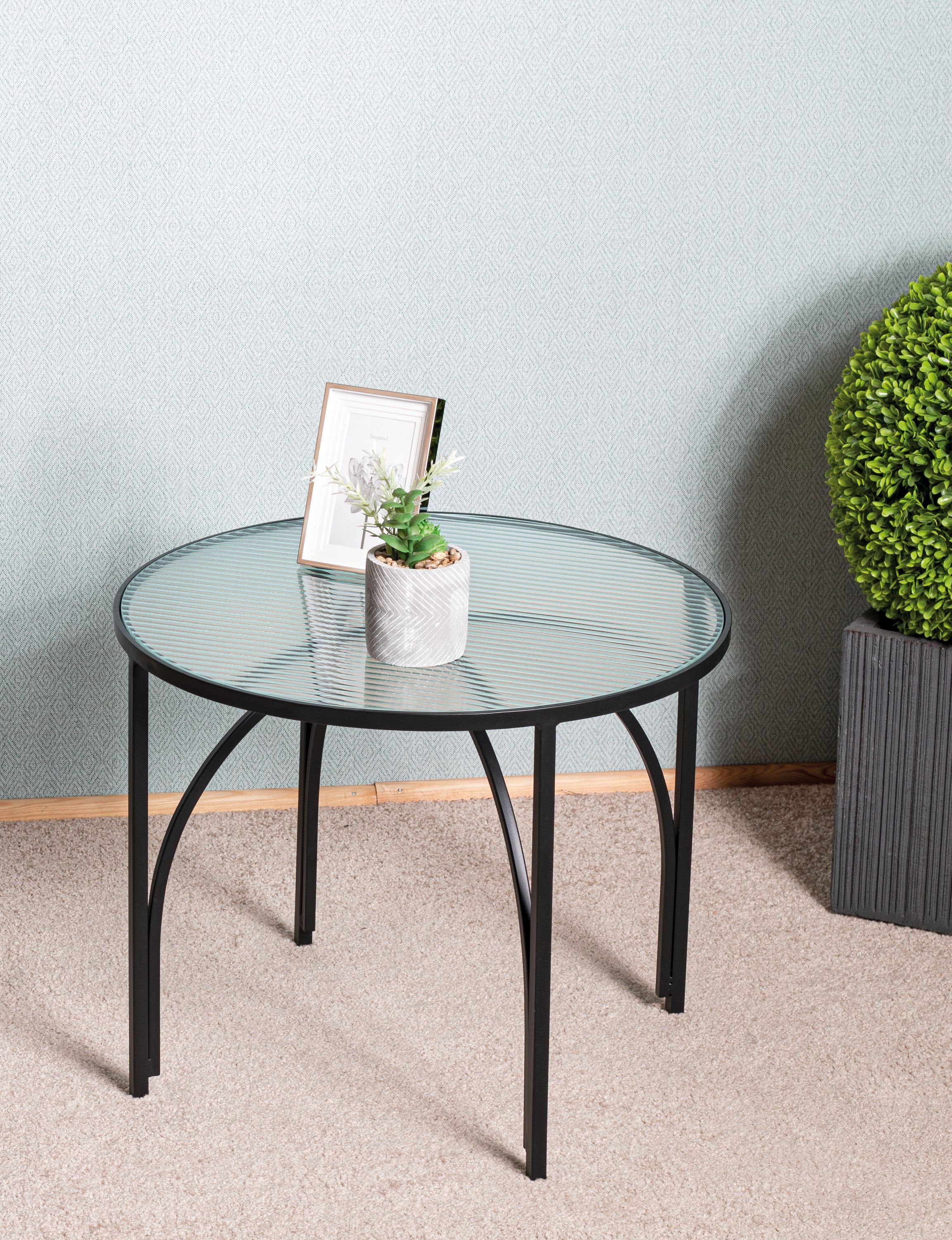DH Beistelltisch HAKU HAKU Möbel Beistelltisch, cm schwarz Beistelltisch (DH cm) Kaffeetisch 50x40 50x40