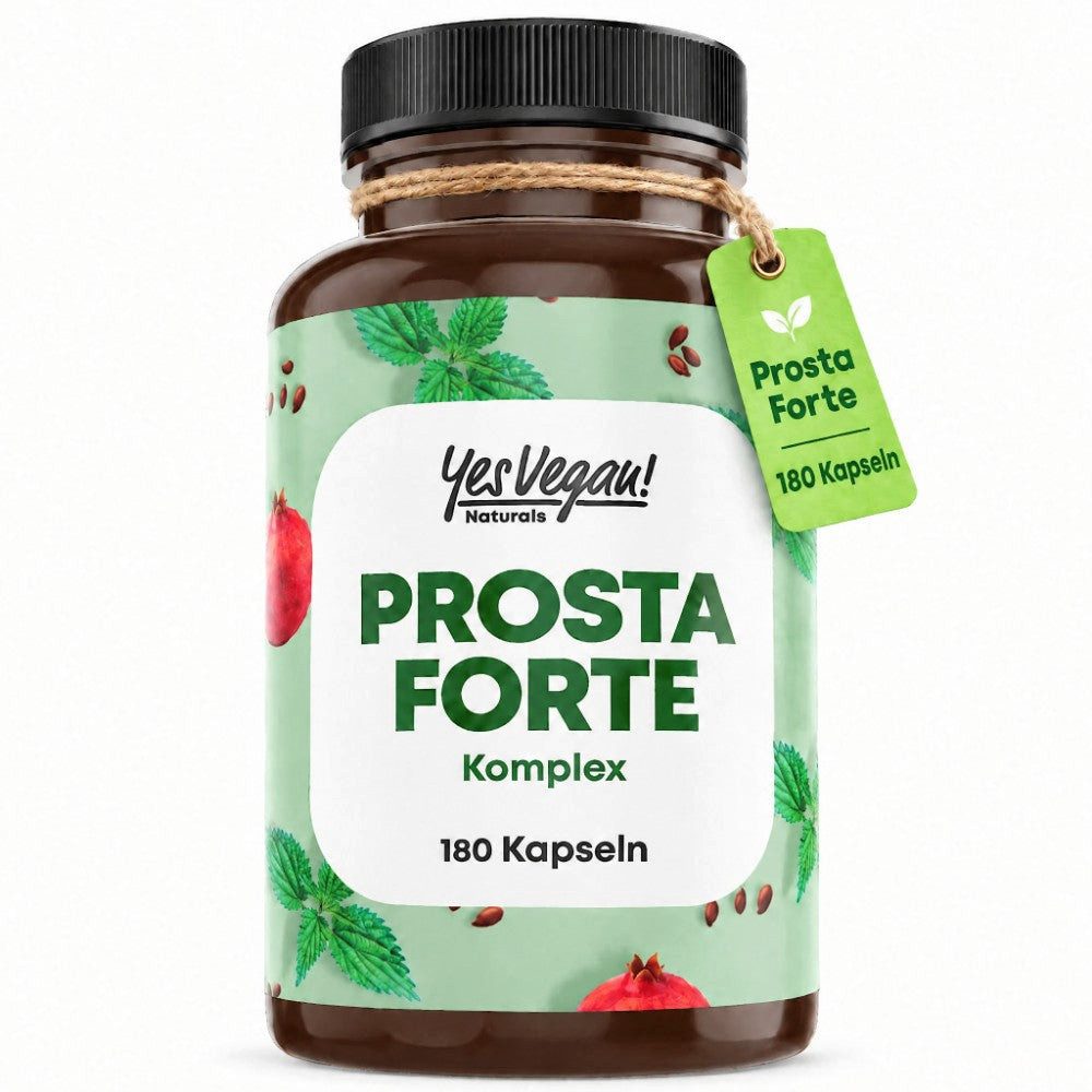 Yes Vegan Saw Palmetto Sägepalmenextrakt mit Kürbiskern, Zink Kapseln, 180 St., 98 g, vegan, laktosefrei, glutenfrei