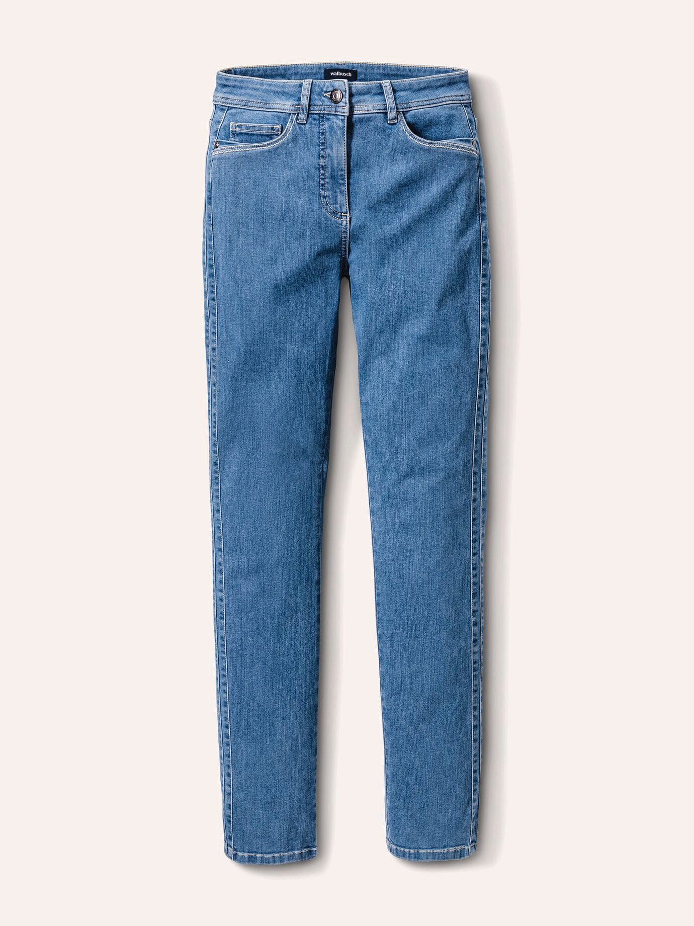 Walbusch Stretch-Jeans Damen Passform-Jeans Feminine Fit Comfort fit, pflegeleicht, atmungsaktiv, Kurzgröße – Bild 2 von 4