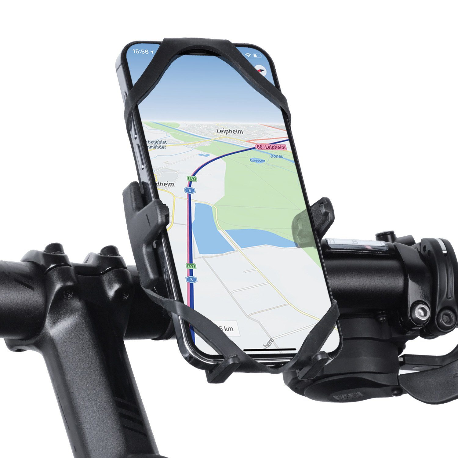 Wicked Chili Smartphone-Halterung Universal Handy Halter Fahrrad Lenker Halterung, (1er Set, Made in Germany)