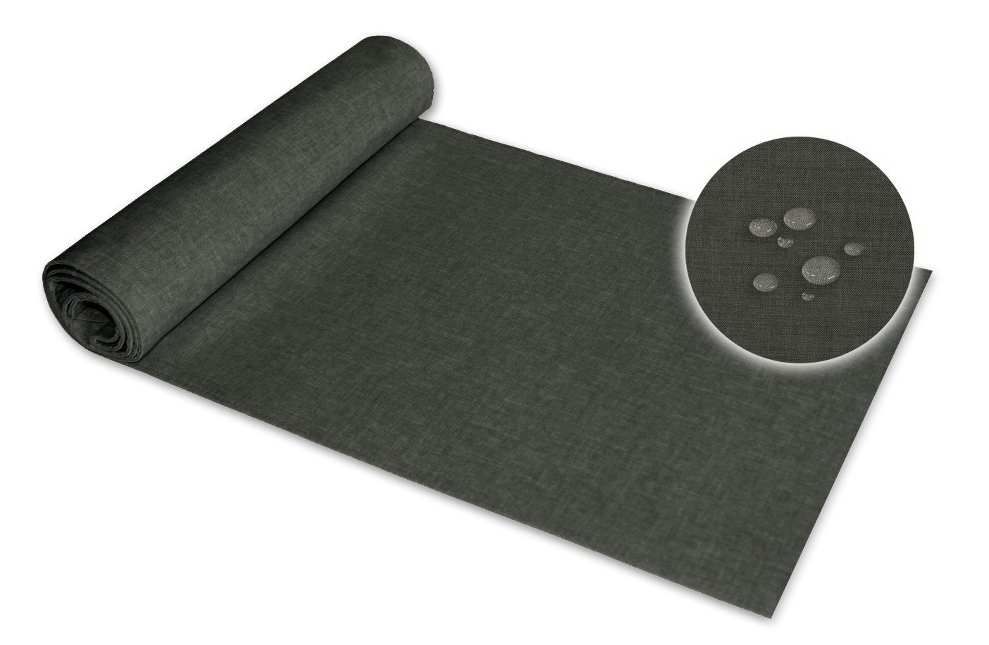 Haus und Deko Tischläufer Tischläufer rechteckig Leinenoptik beschichtet (1 günstig online kaufen