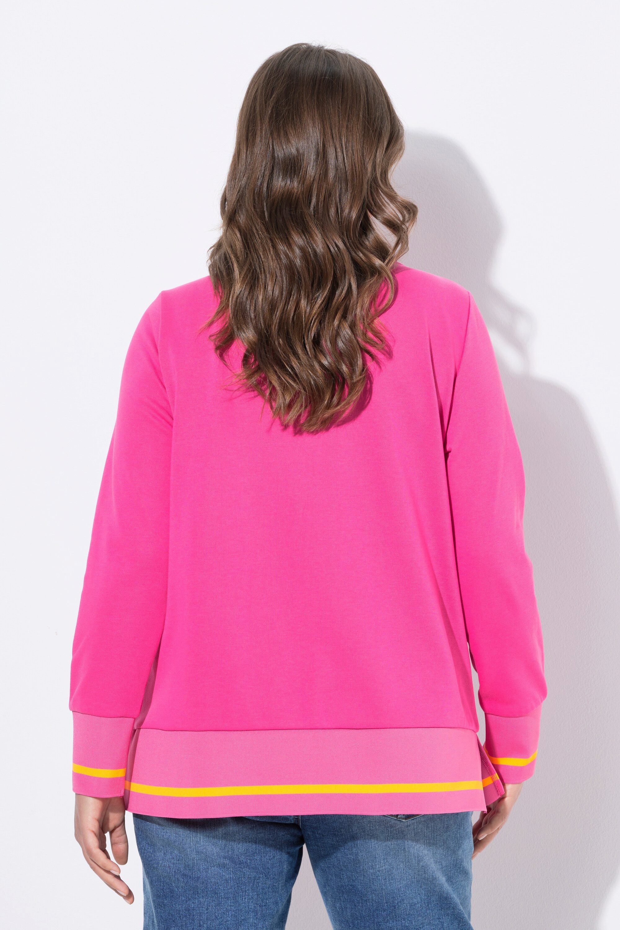 Laurasøn Sweatshirt Sweatshirt V-Ausschnitt Langarm