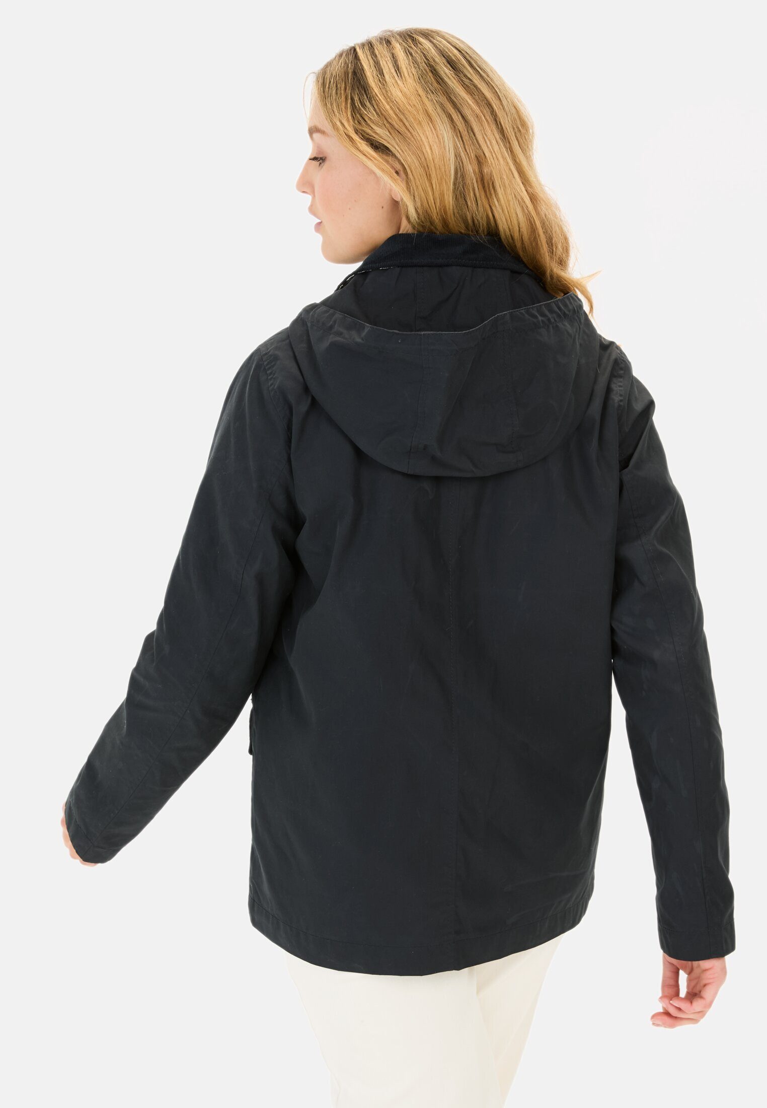 camel active Fieldjacket mit Cordkragen Langarm Kapuze günstig online kaufen