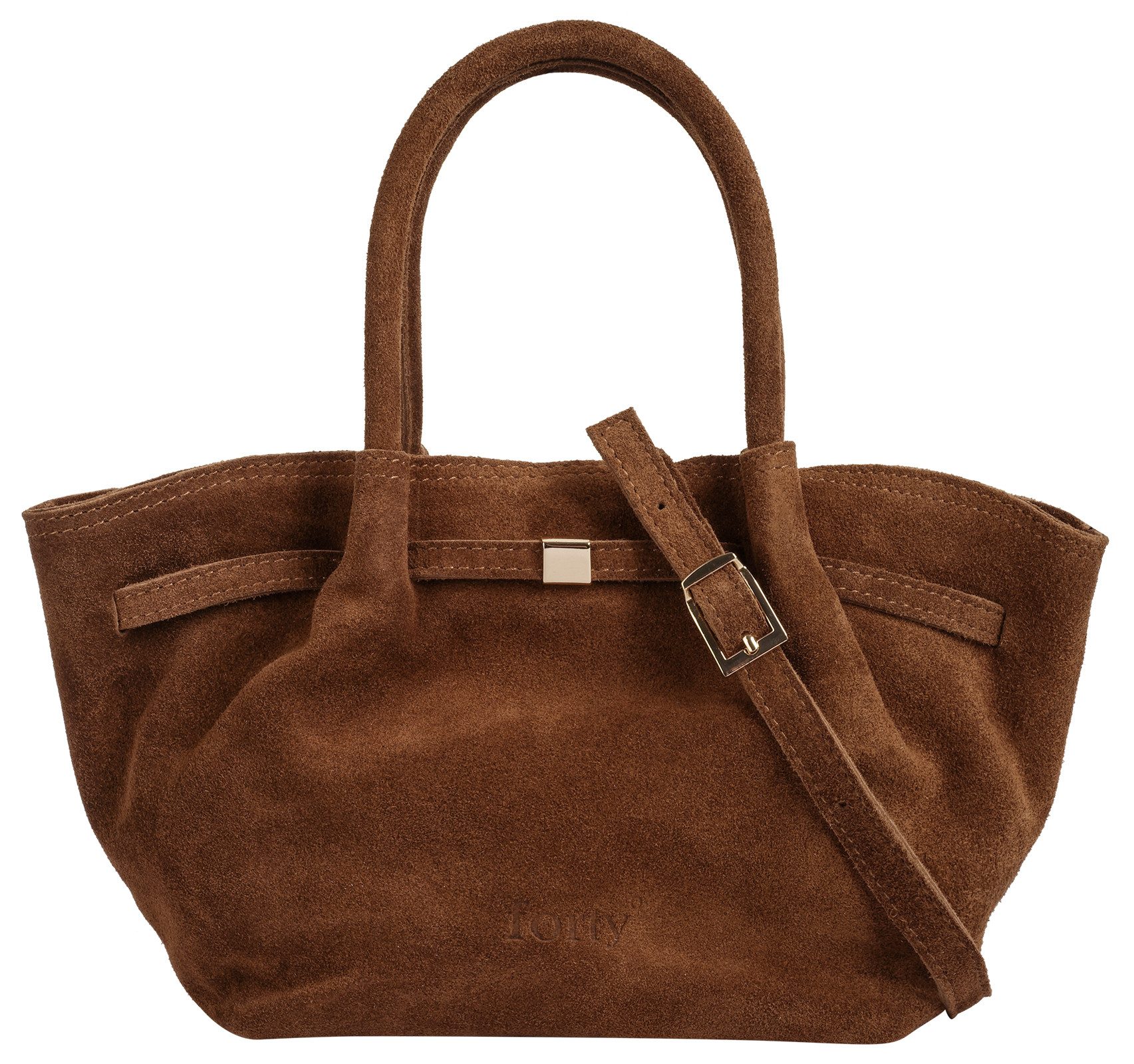 forty° Henkeltasche Marvezza - S, echt Leder, Made in Italy