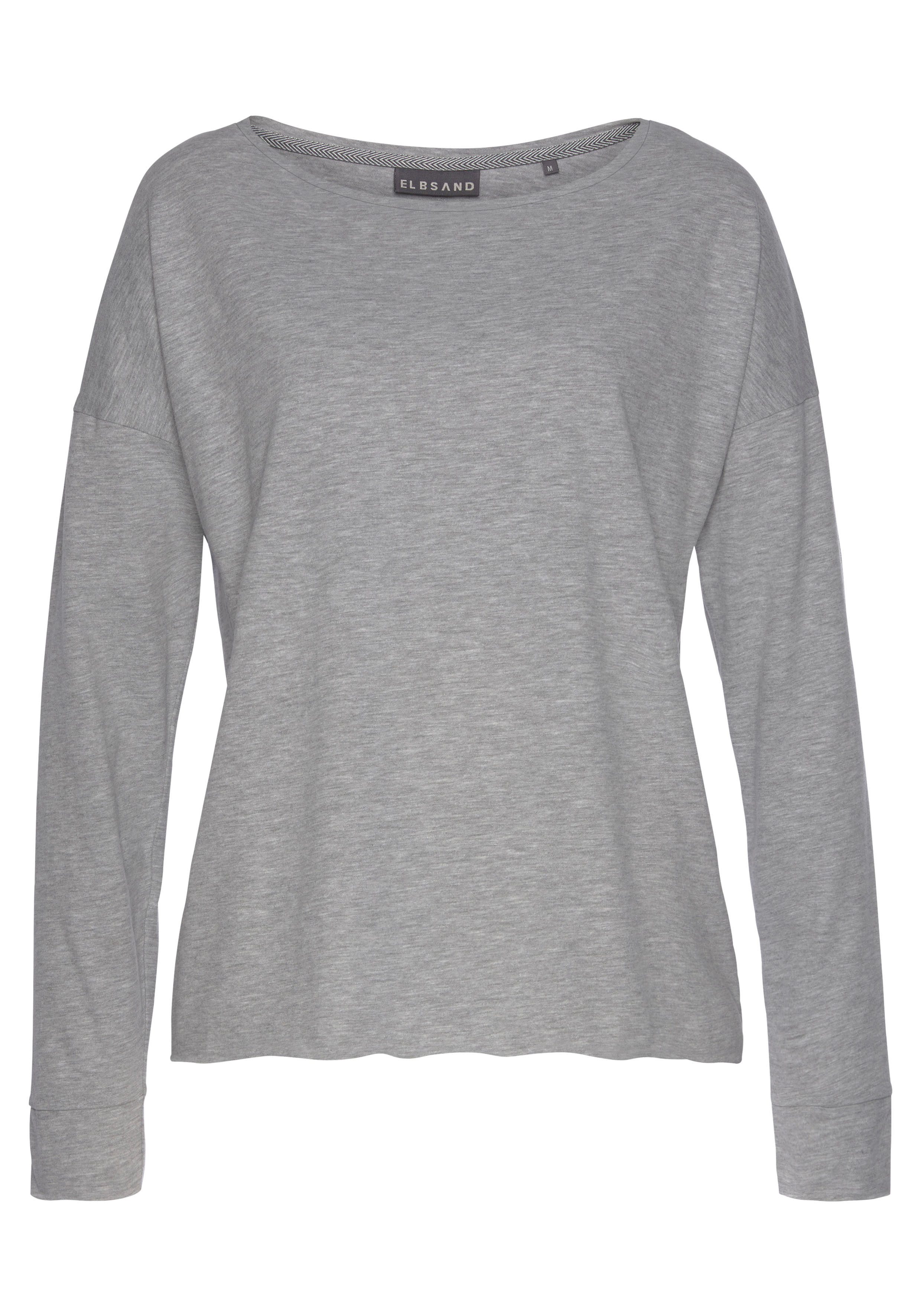 Elbsand Langarmshirt Eltje mit Logodruck hinten, Longsleeve aus Baumwoll-Mix. € 39,99