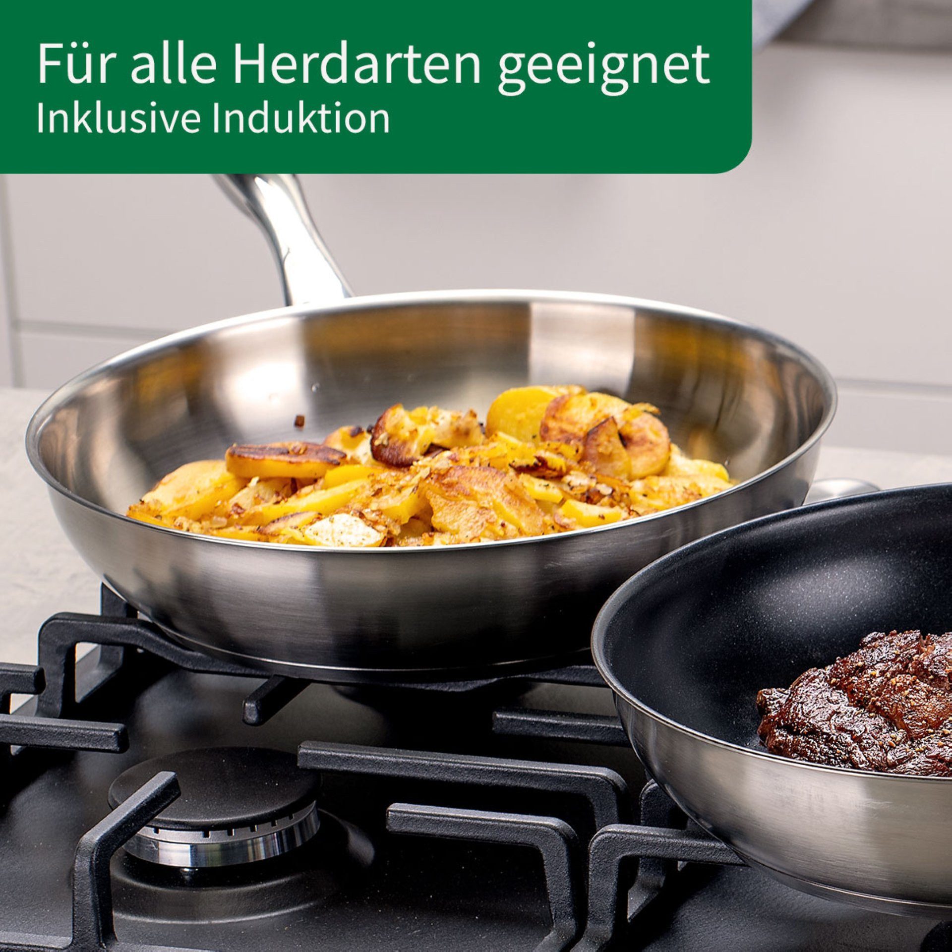 Chefkoch trifft Fackelmann Bratpfanne Ø28 cm München mit Wabenboden