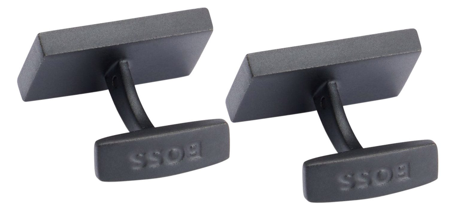 BOSS Manschettenknöpfe Schwarz Rechteckig B-Blackboss