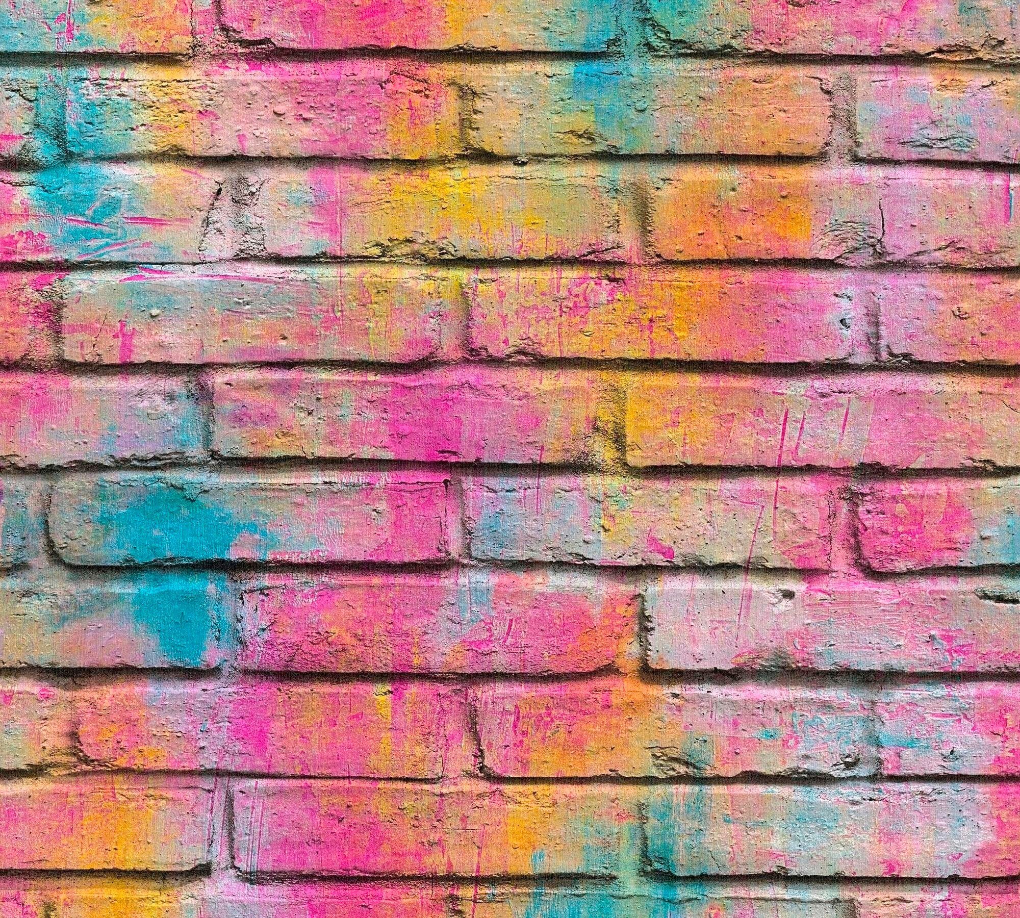 living walls Vliestapete Boys & Girls, leicht strukturiert, Steinoptik, gemustert, Motiv, Struktur Tapete Stein Tapeten Wohnzimmer Schlafzimmer Design Optik