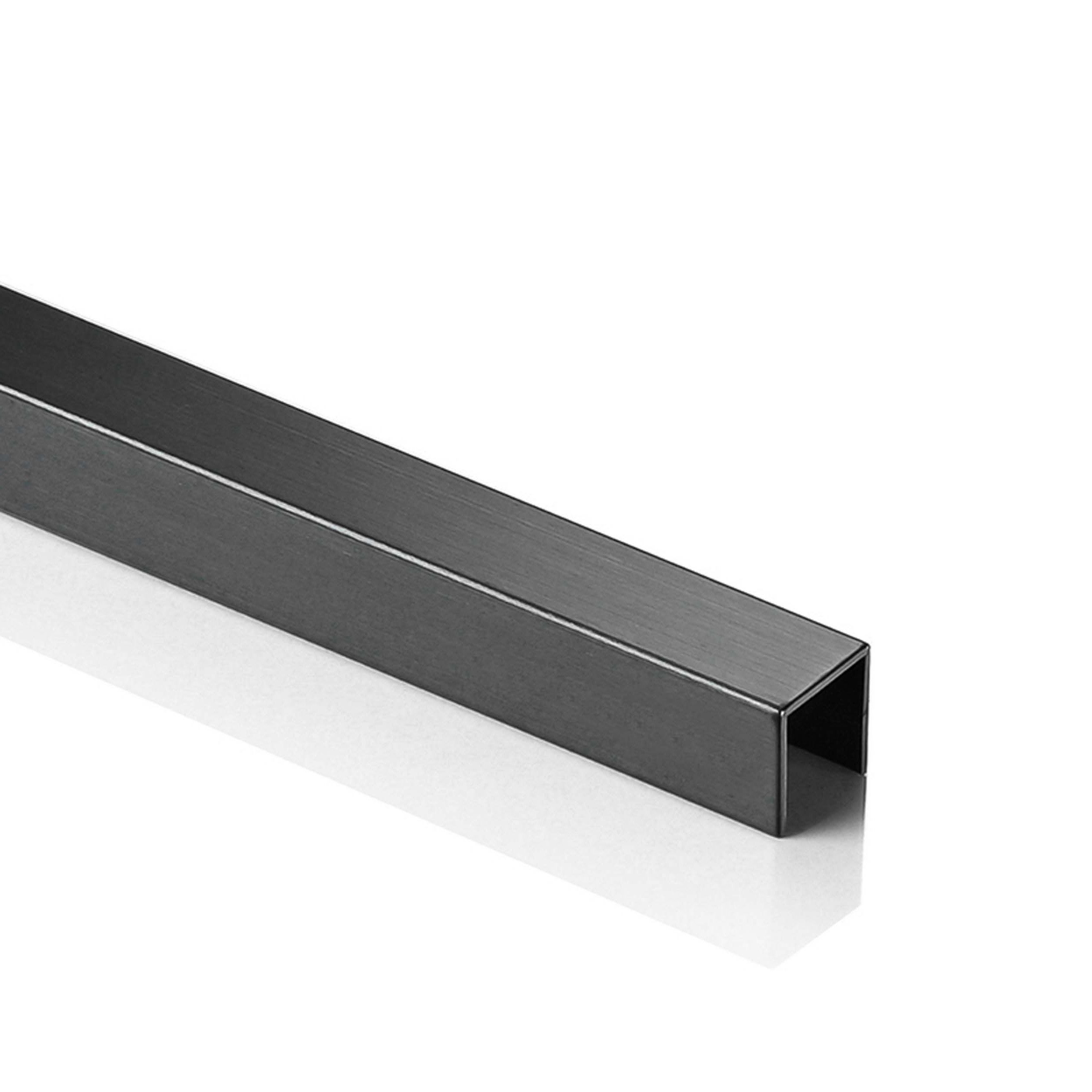 tktrading24 Abschlussprofil Deko Bordüre U-Profil Zierleiste Fliesenprofil Edelstahl V2A 2,5m 10mm