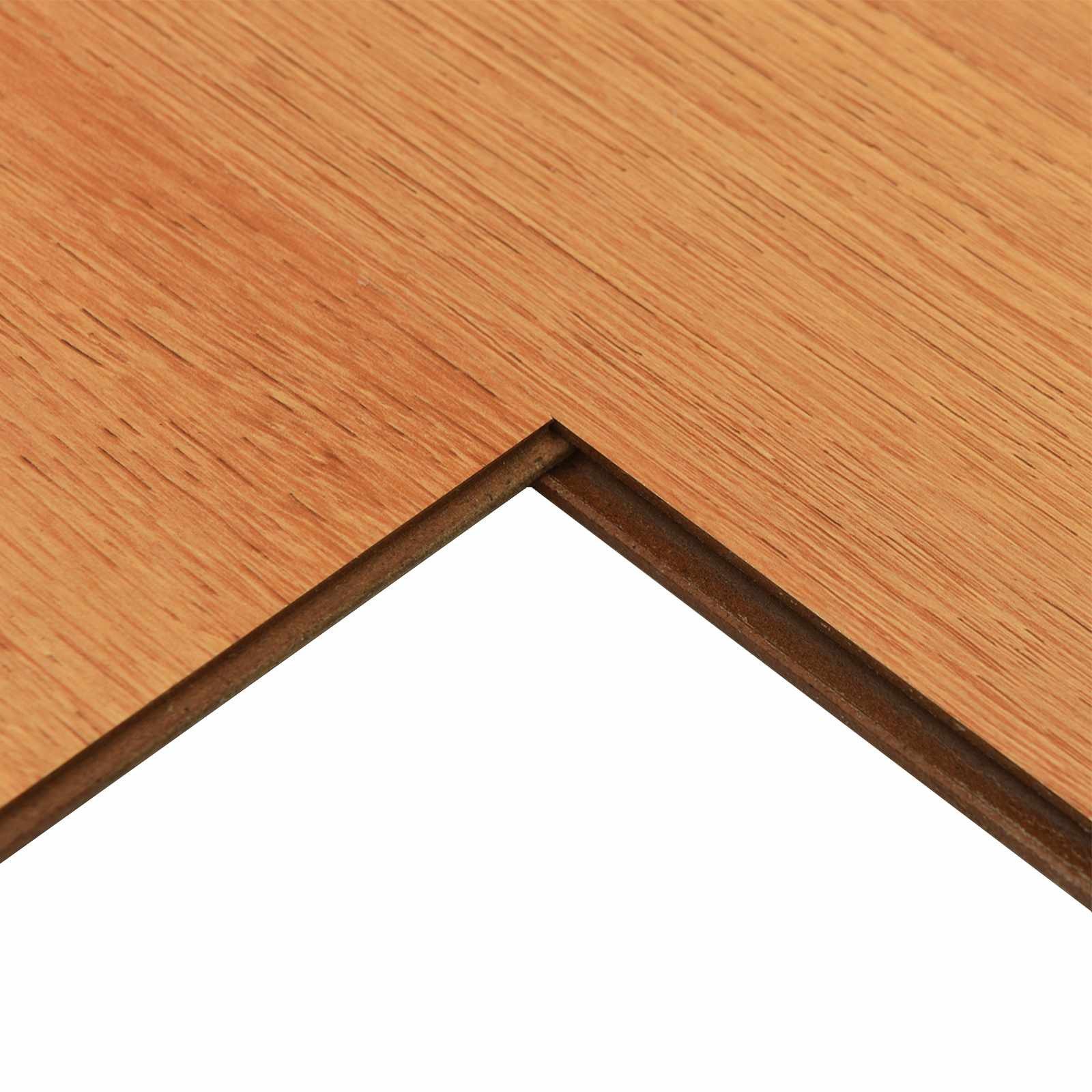 vidaXL Teppichboden Laminatboden Beige 101 x 20 x 0,8 cm 15 stk. Holzwerkstoff, Rechteckig, Höhe: 0.8 mm