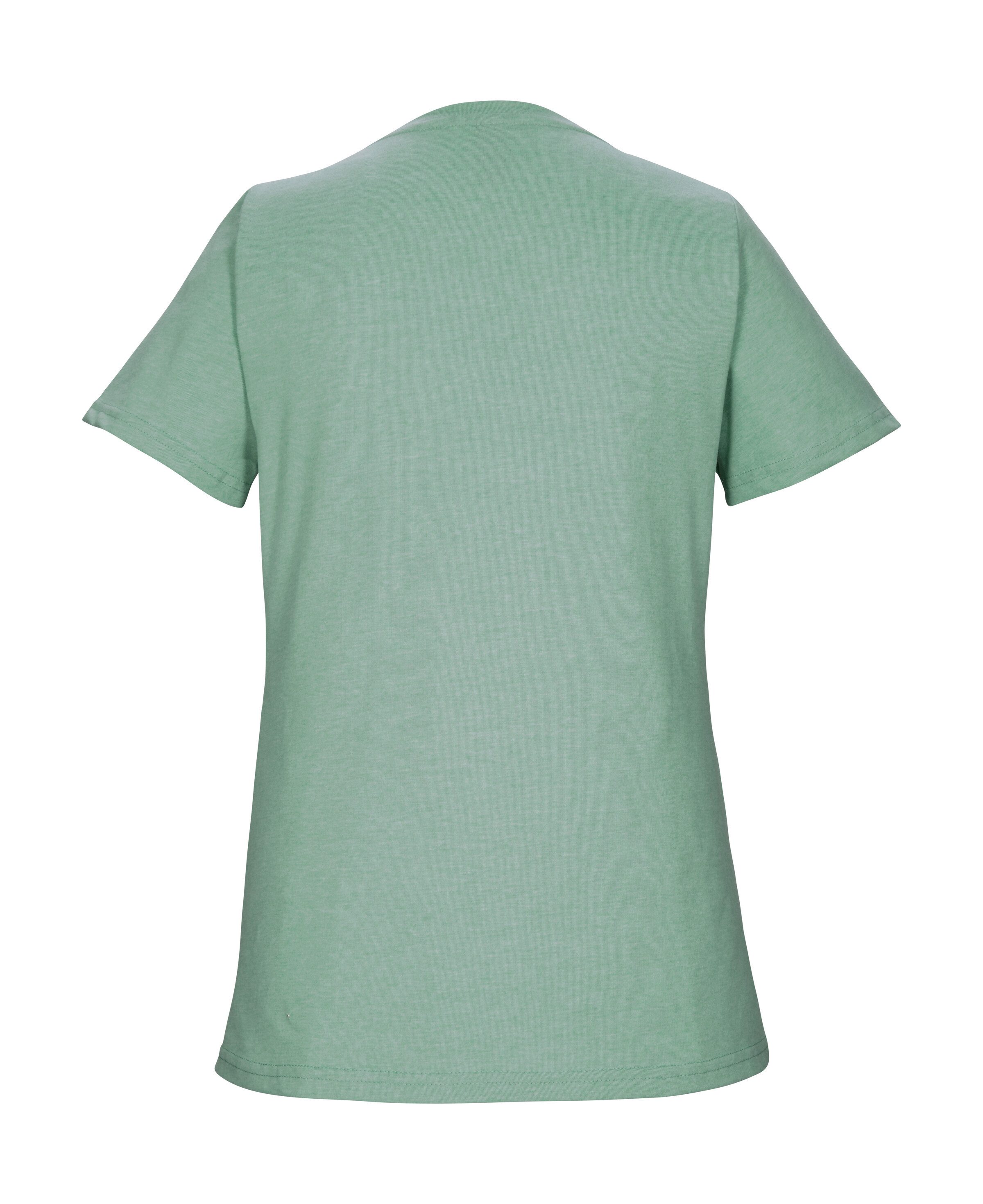 Killtec T-Shirt KOS 194 WMN TSHRT Vielseitiges Damen T-Shirt mit Melange-Optik und Bergprint