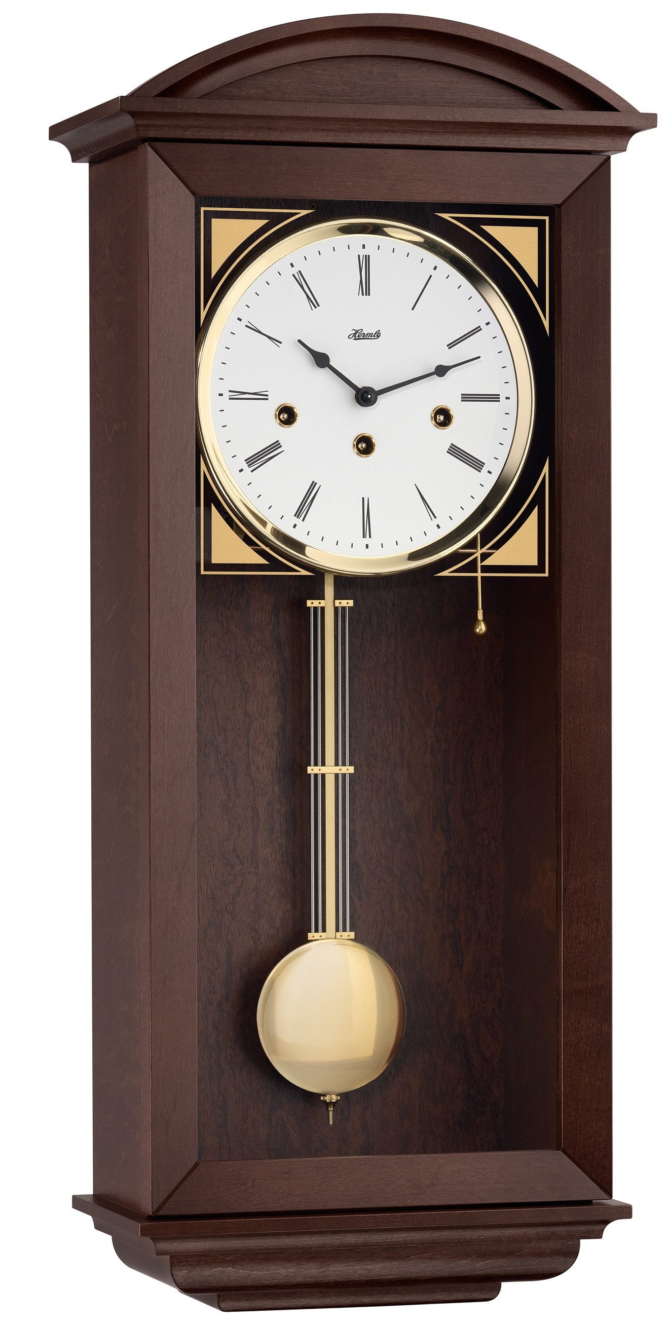 Hermle Regulator Pendelwanduhr Hermle 71025 mechanisch 8 Tage Uhrwerk 0341 (Schlag auf Gongstäbe)