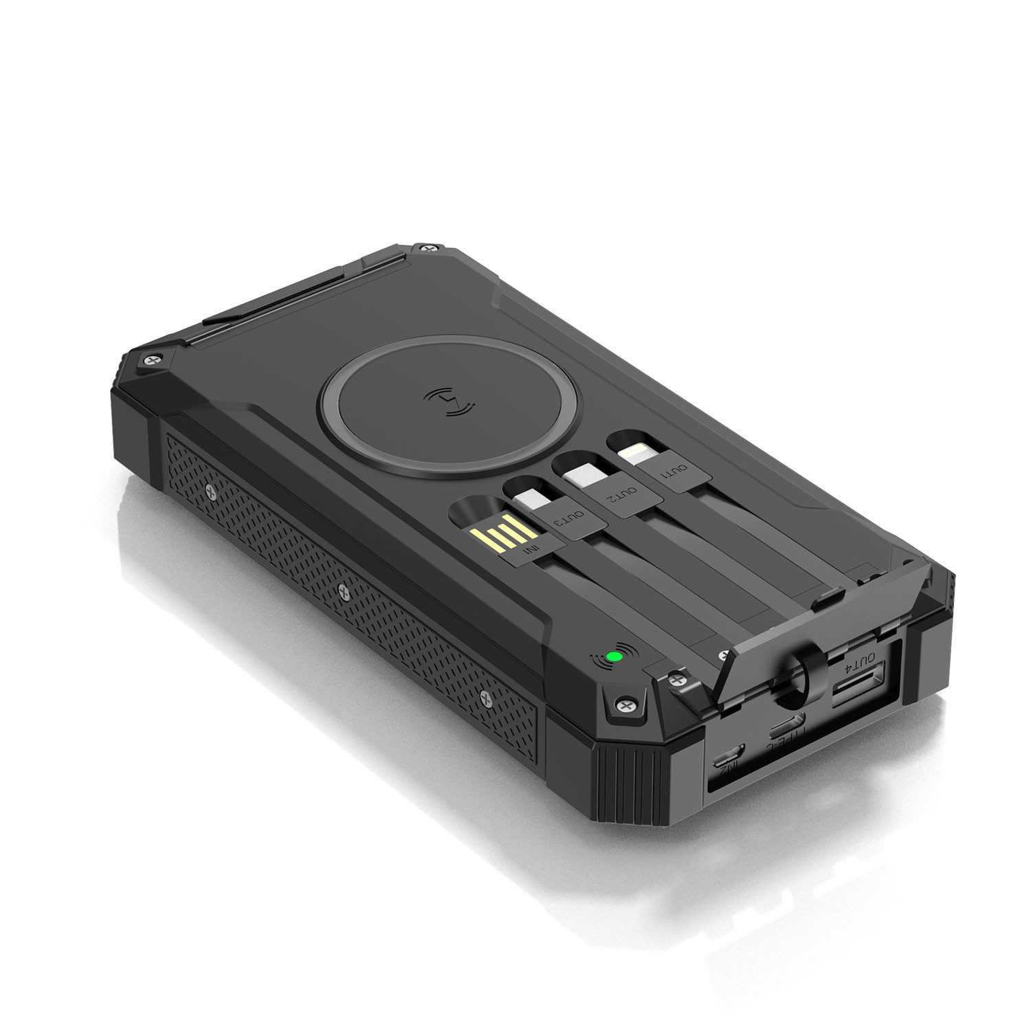 Denver PSC-20012 Powerbank, Integriertes Solarpanel zur Notstromversorgung unterwegs