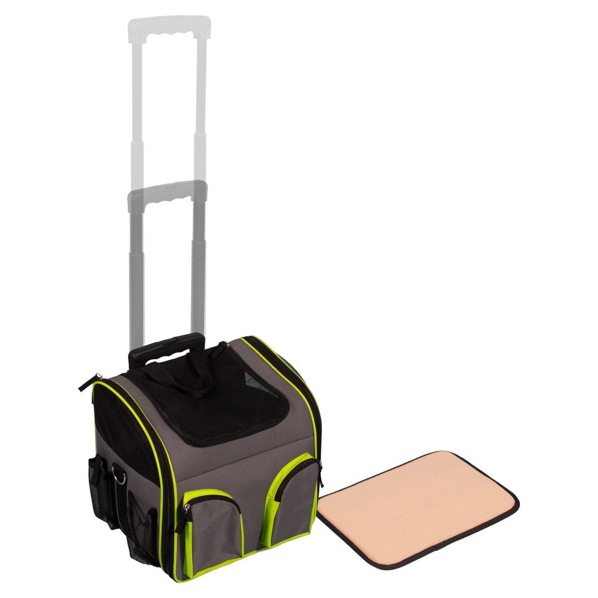 Flamingo Hunde-Transportbox Trolley Fluo
