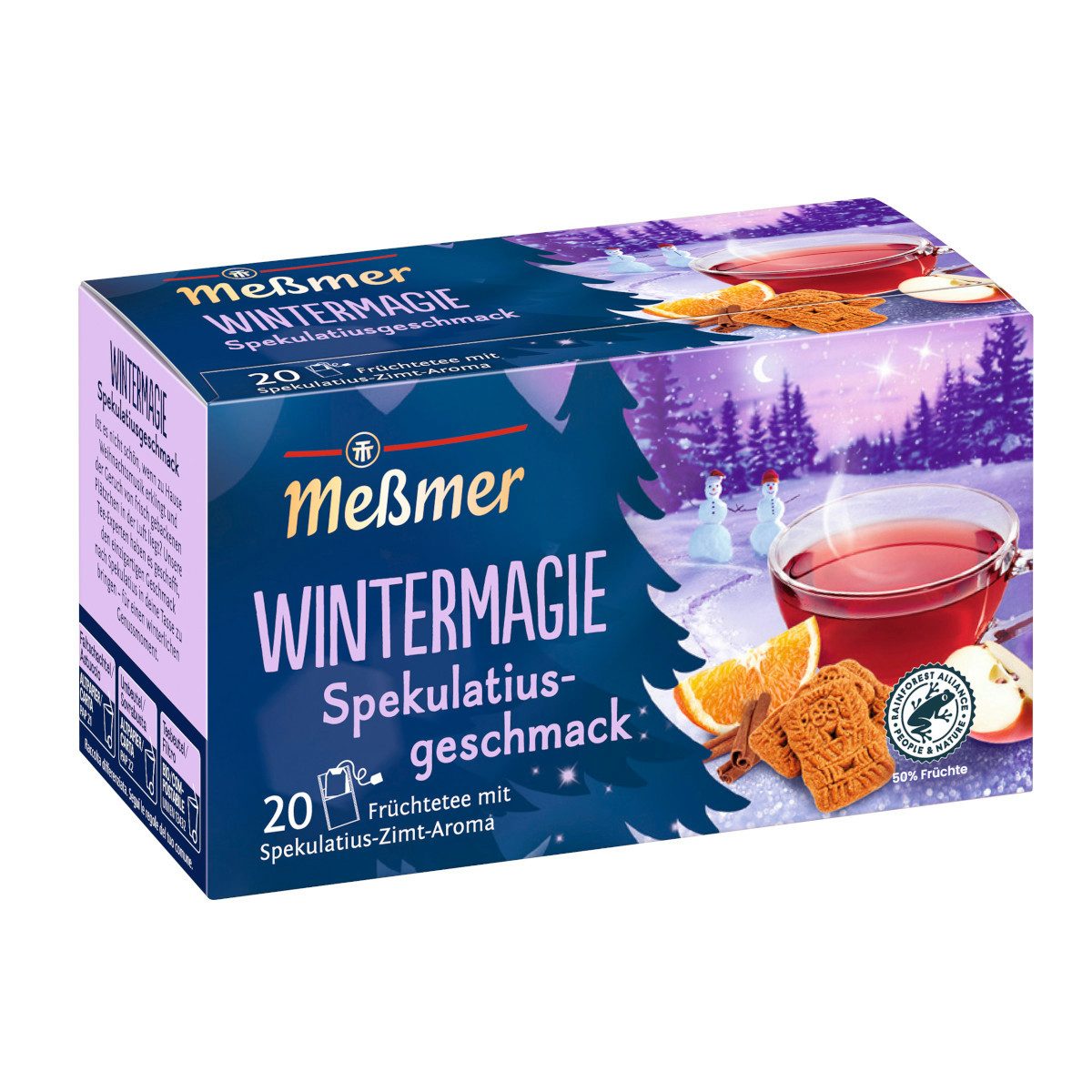 Meßmer Tee, Meßmer Wintermagie Spekulatiusgeschmack 20x2,25g Packung 45g
