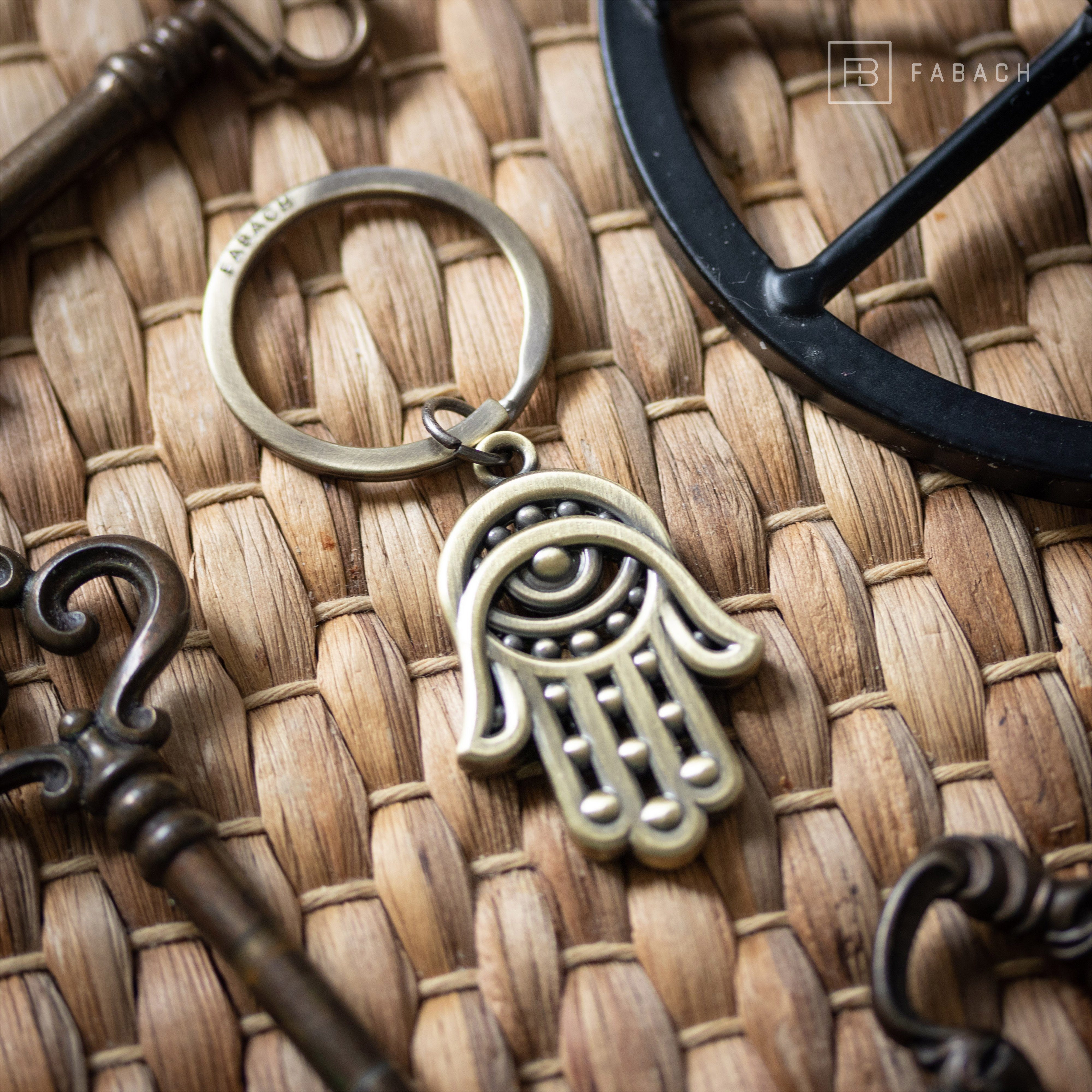 FABACH Schlüsselanhänger Hand der Fatima - Schützende Hand der Fatima - Hamsa Glücksbringer – Bild 5 von 5