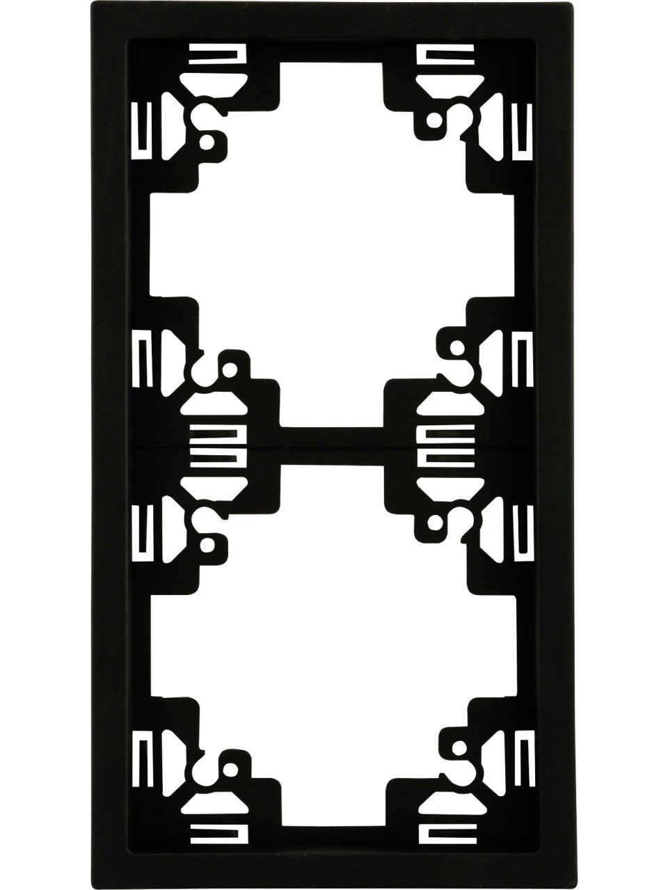 UNITEC Lichtschalter Unitec Abdeckrahmen 2-fach anthrazit, Serie Sao