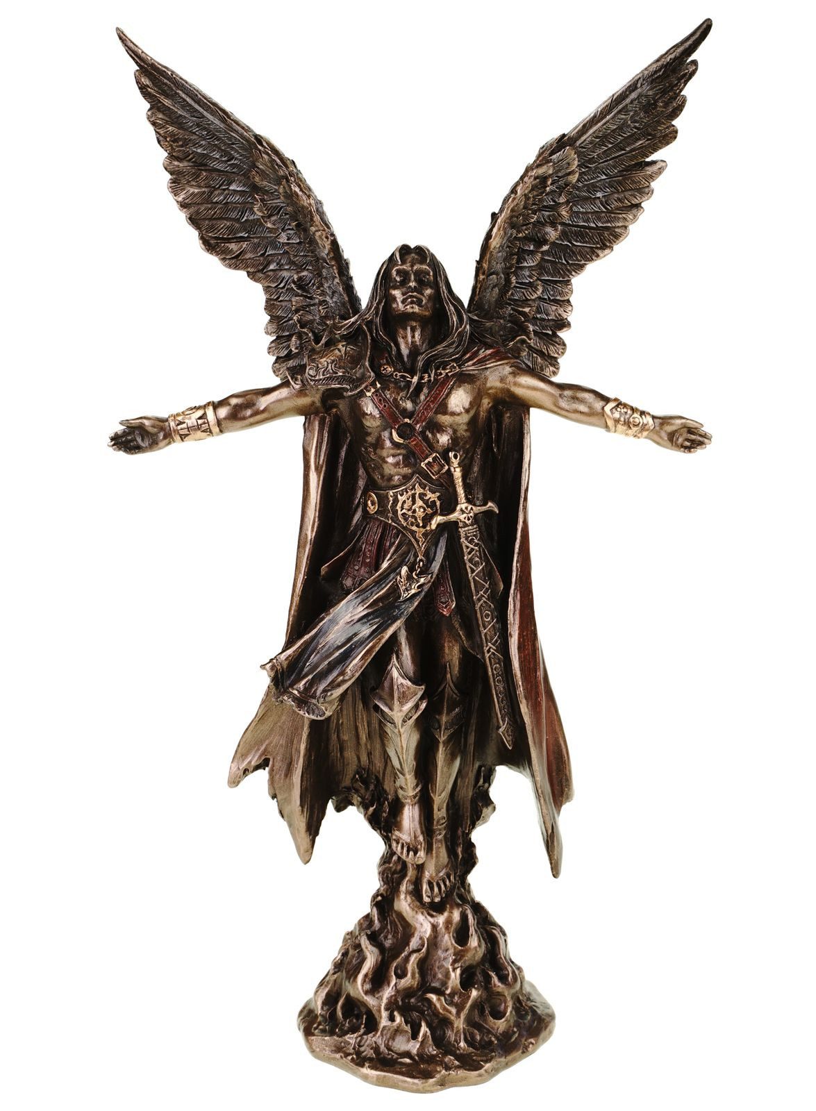 Vogler Dekofigur Erzengel Uriel Skulptur Figur Engel 28 cm Archangel Engel Seraphim