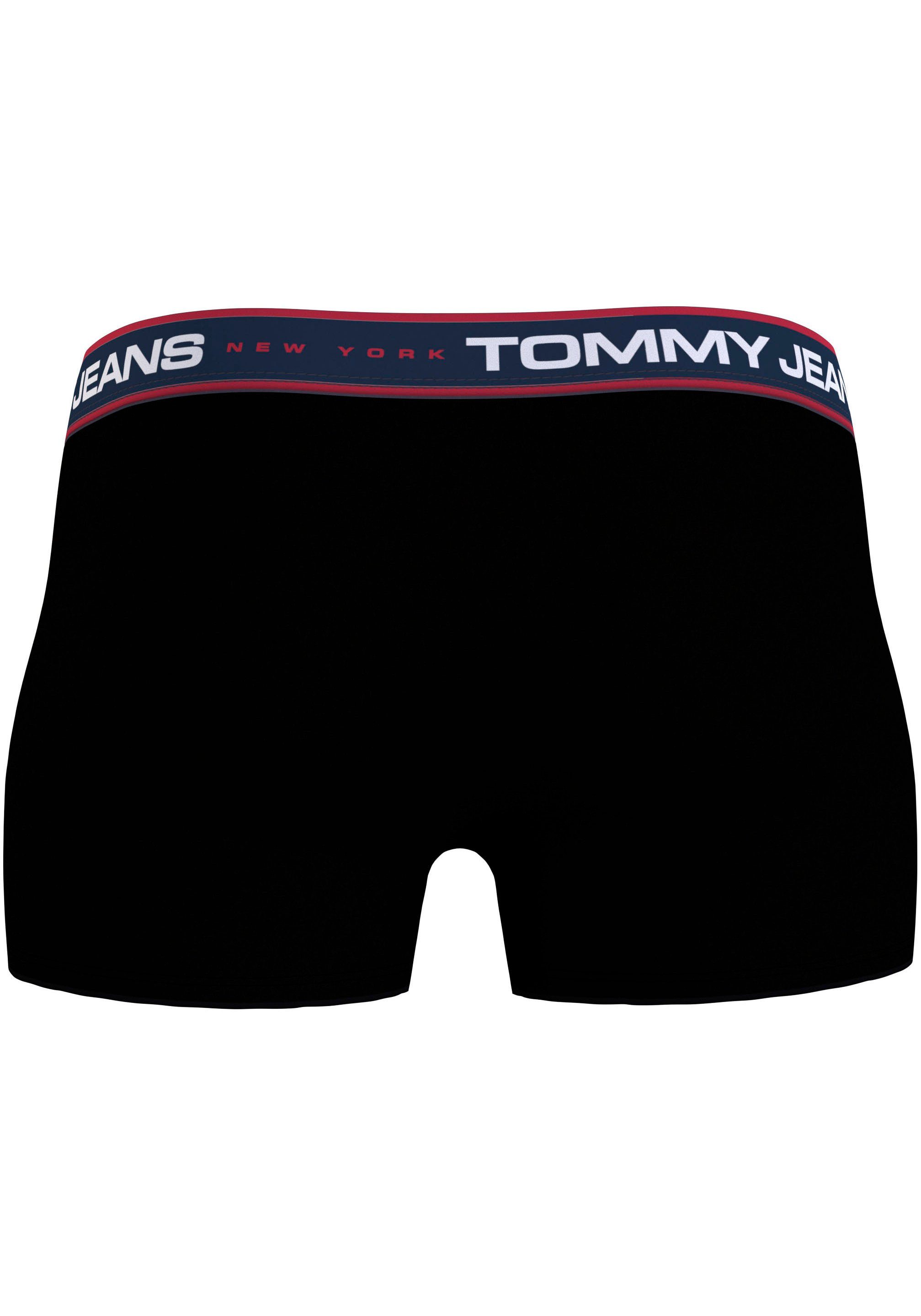 black/ 3er-Pack) 3-St., black/ Tommy mit Logo Trunk black Underwear Hilfiger Taillenbund (Packung, am TRUNK 3P