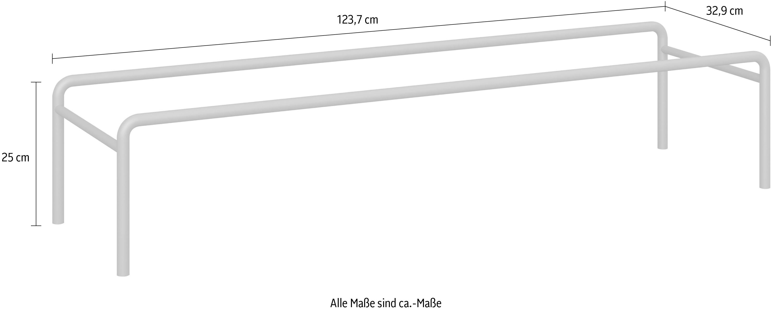 für Hammel 133,8 flexible Weiß Untergestell by cm. Breite Hammel Metall Sockel, Keep 101, Möbelserie Furniture Modul: