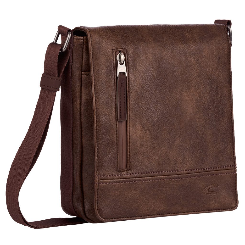 camel active Umhängetasche Traces, aus Lederimitat, funktional mit vielen F günstig online kaufen