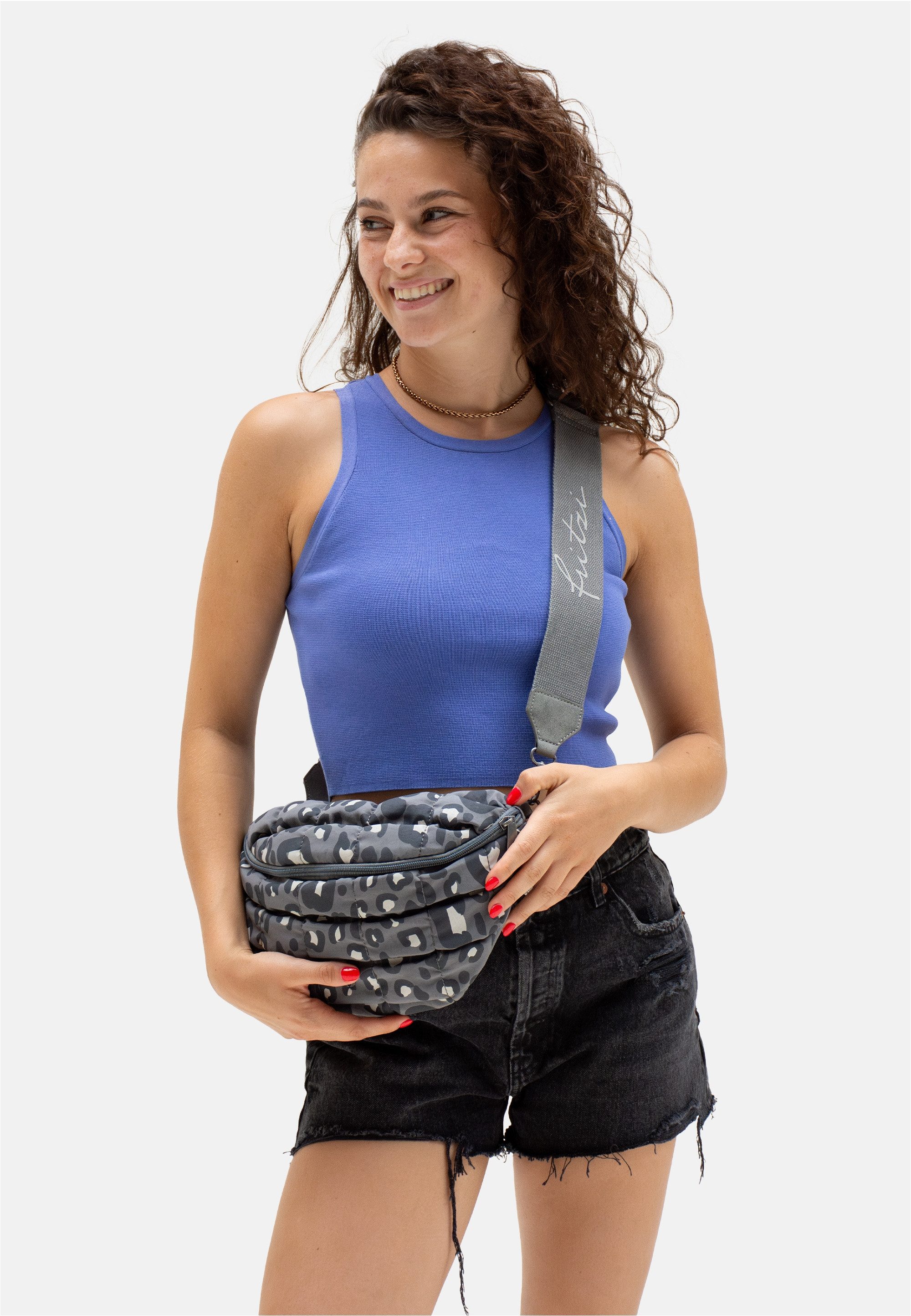 Fritzi aus Preußen Schultertasche Bubble Soft Anthra, im lässigen 3D-Bubble-Look