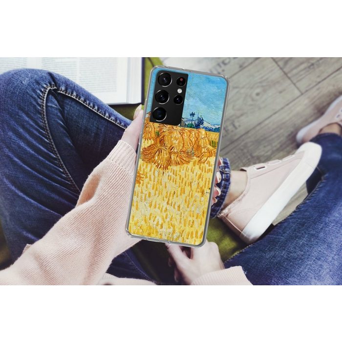 MuchoWow Handyhülle Weinlese in der Provence - Vincent van Gogh Phone Case Handyhülle Samsung Galaxy S21 Ultra Silikon Schutzhülle