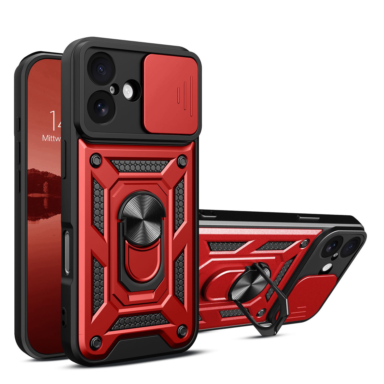 Tec-Expert Handyhülle Outdoor Cover Hülle für Apple iPhone 17, Premium Hülle mit Kameraschutz aus verstärktem Polycarbonat