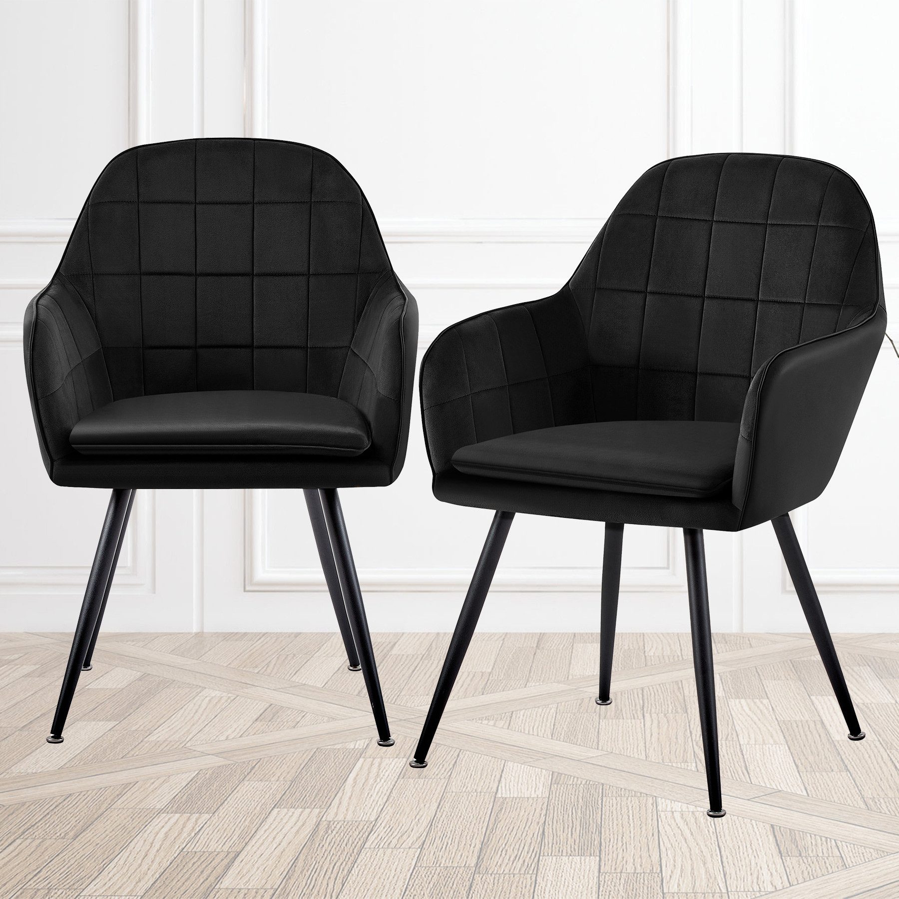 TRISENS Esszimmerstuhl Ophelia (Stück, 2 St), Essstuhl mit abgestepptem Sam günstig online kaufen