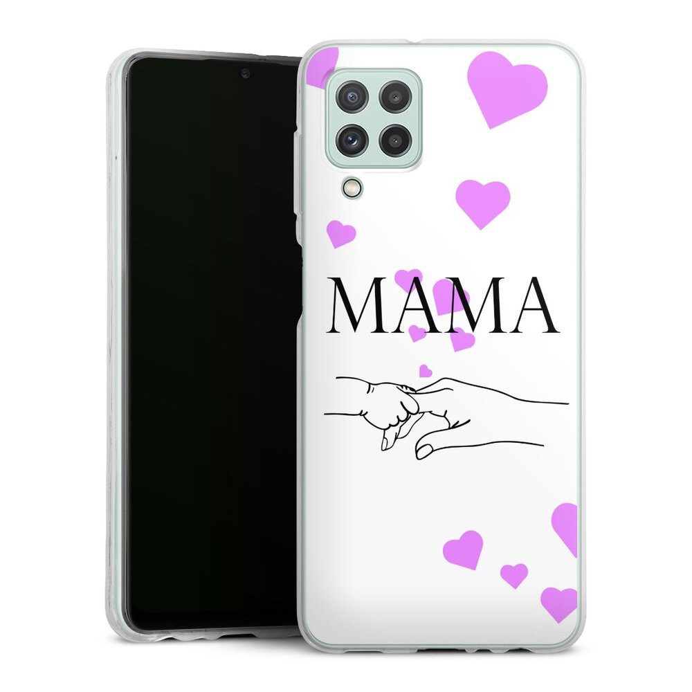 DeinDesign Handyhülle Muttertag Mama Familie Muttertag-Mama und kinder, Samsung Galaxy A22 4G Silikon Hülle Bumper Case Handy Schutzhülle