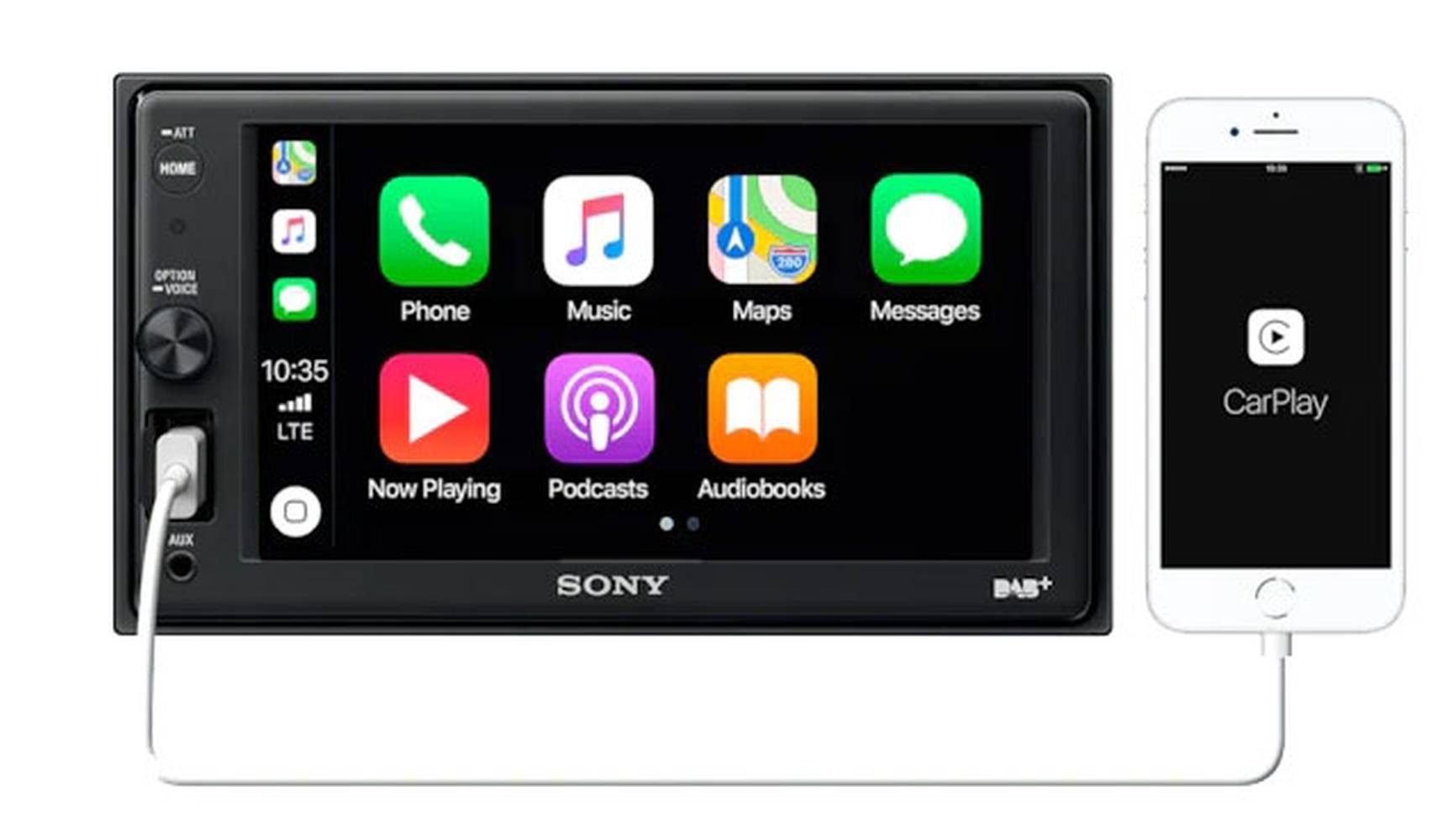Bluetooth CarPlay USB XAV-AX1005DB Sony 2DIN Autoradio DAB+ Apple Autoradio
