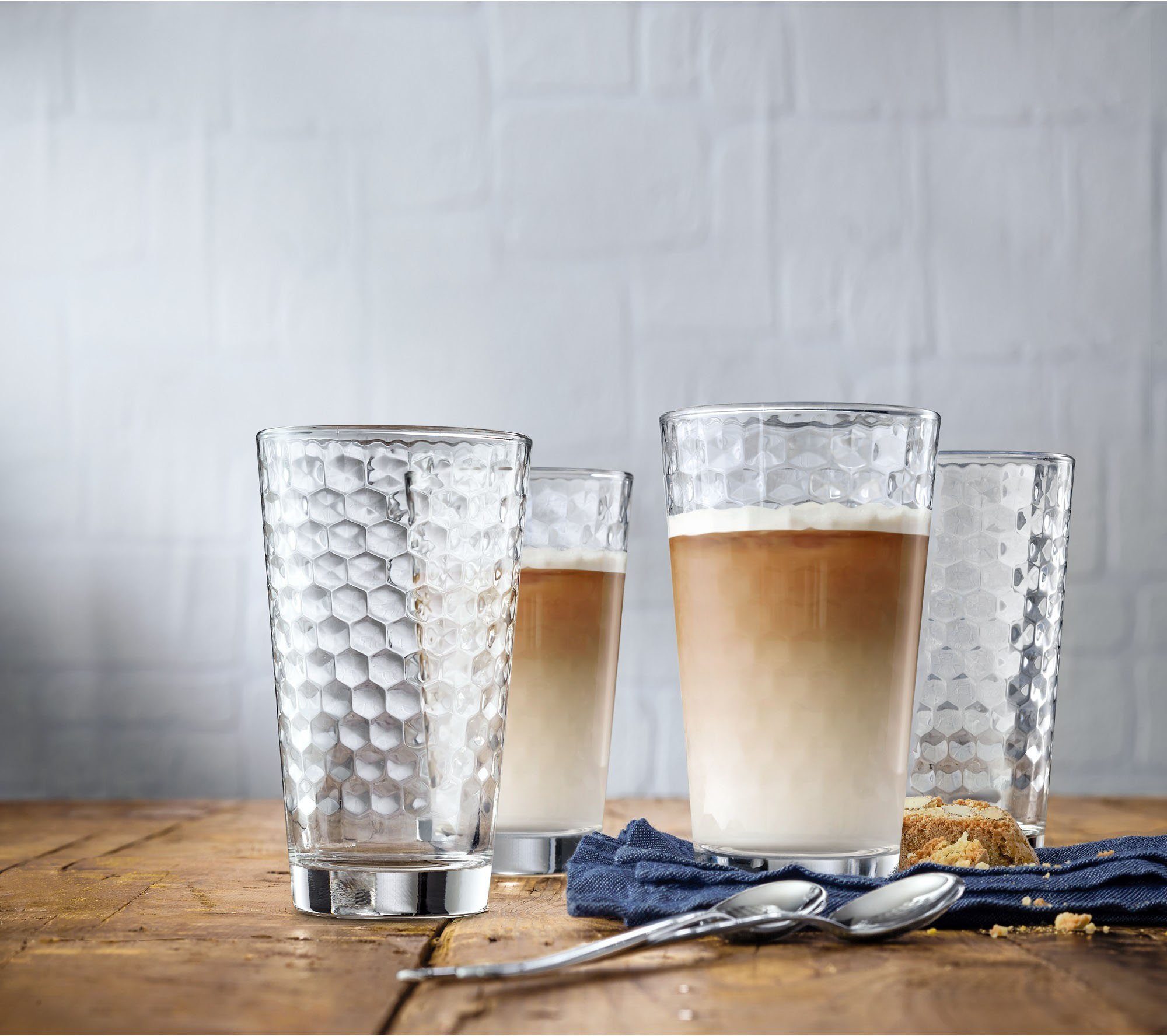 WMF Gläser-Set CoffeeTime, 4-tlg., Glas, Hitzebeständiges Glas, 4-teilig