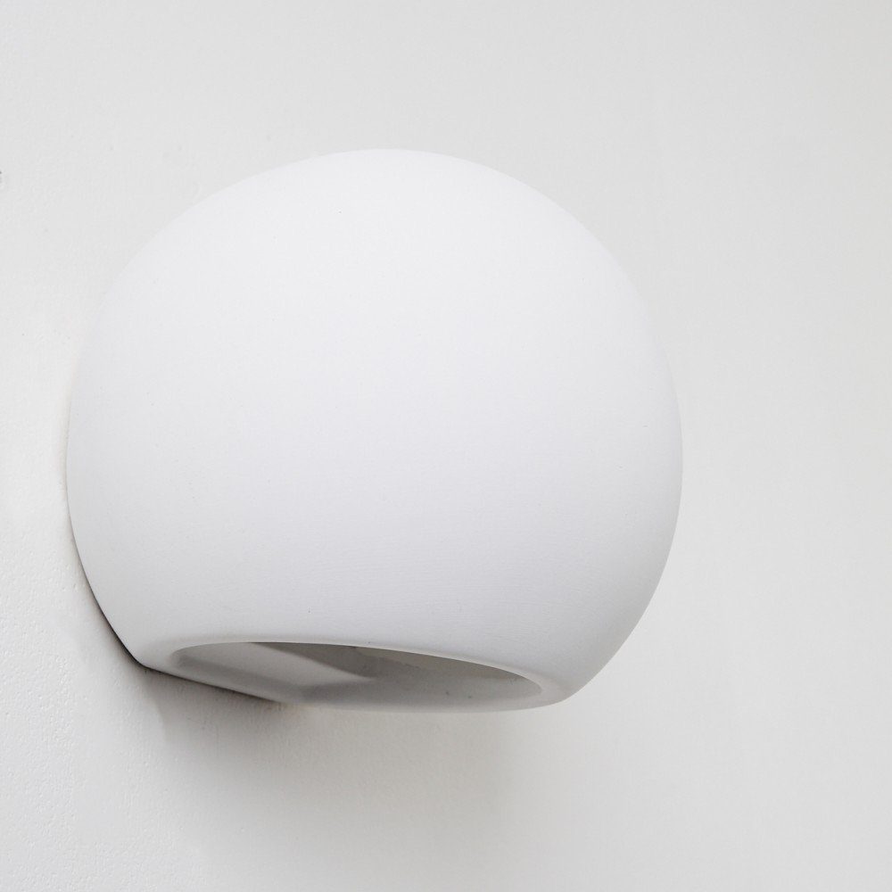 Keramik Weiß, Leuchtmittel, aus 1xG9, & in Down, bemalbar handelsüblichen Wandleuchte Up »Scorzo« Wandlampe Innen ohne hofstein mit Farben