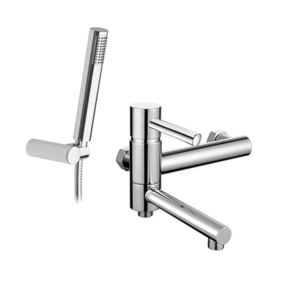 HAK Badewanne SPIKE Wannenarmatur mit Handbrause, Chrom, Abstand 150mm