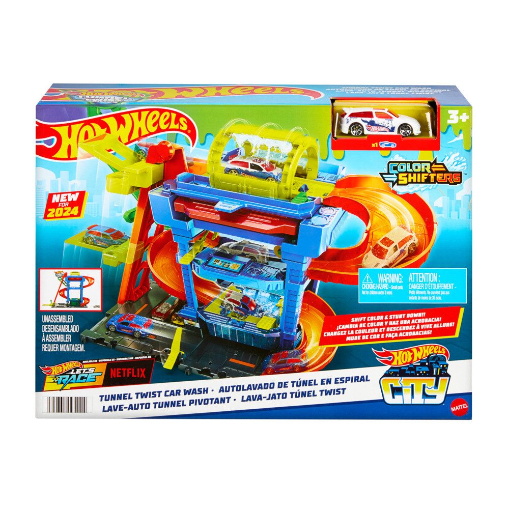 Mattel® Autorennbahn Hot Wheels Arena City ECL Tunnel Twist Car Wash
