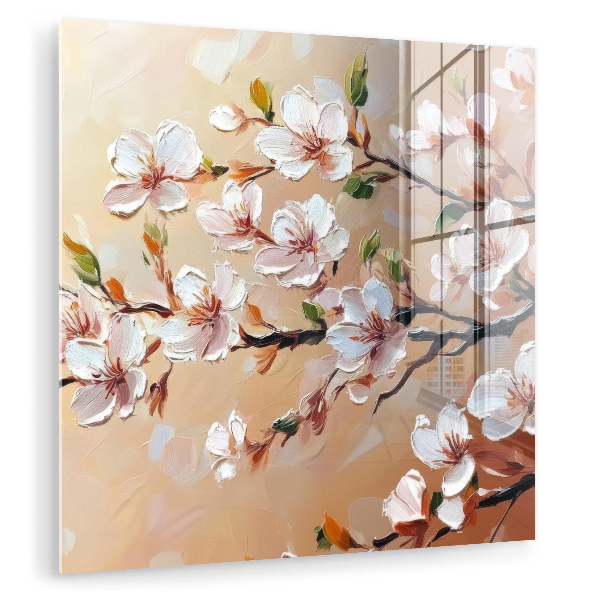 MuchoWow Acrylglasbild Blütenzweige - Malerisch - günstig online kaufen