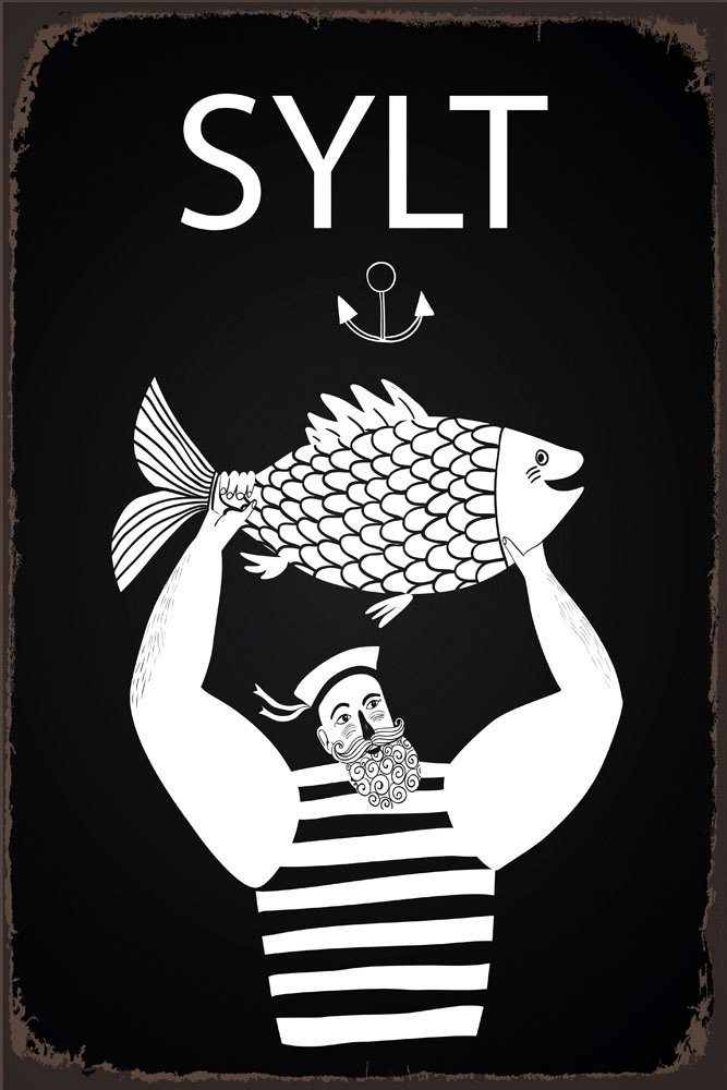 Metallbild Sylter Fischer