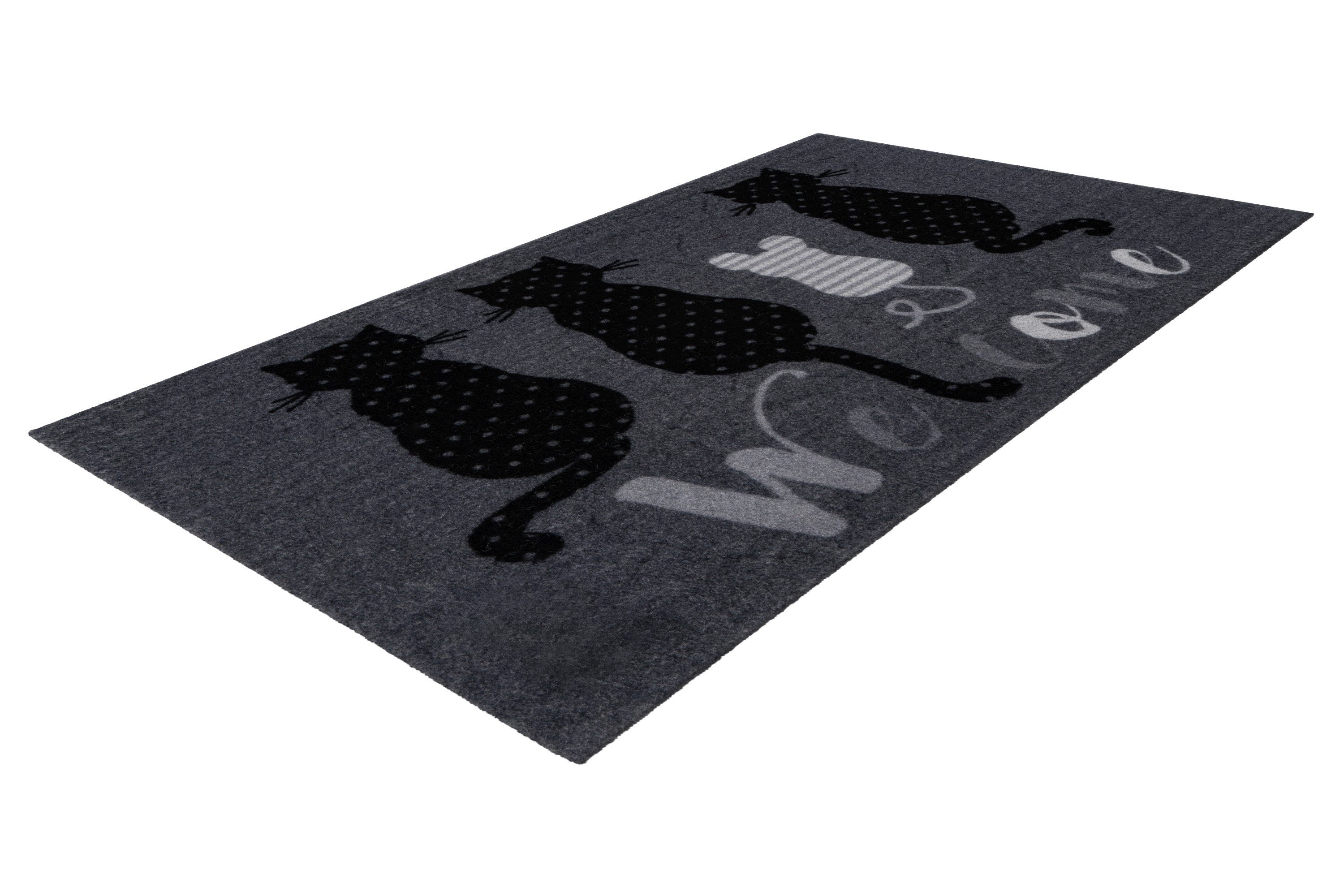 Kayoom Fußmatte Cosy Entry 425, rechteckig, Höhe: 6 mm, Türmatte, Schmutzfang, Katzen, Eingang