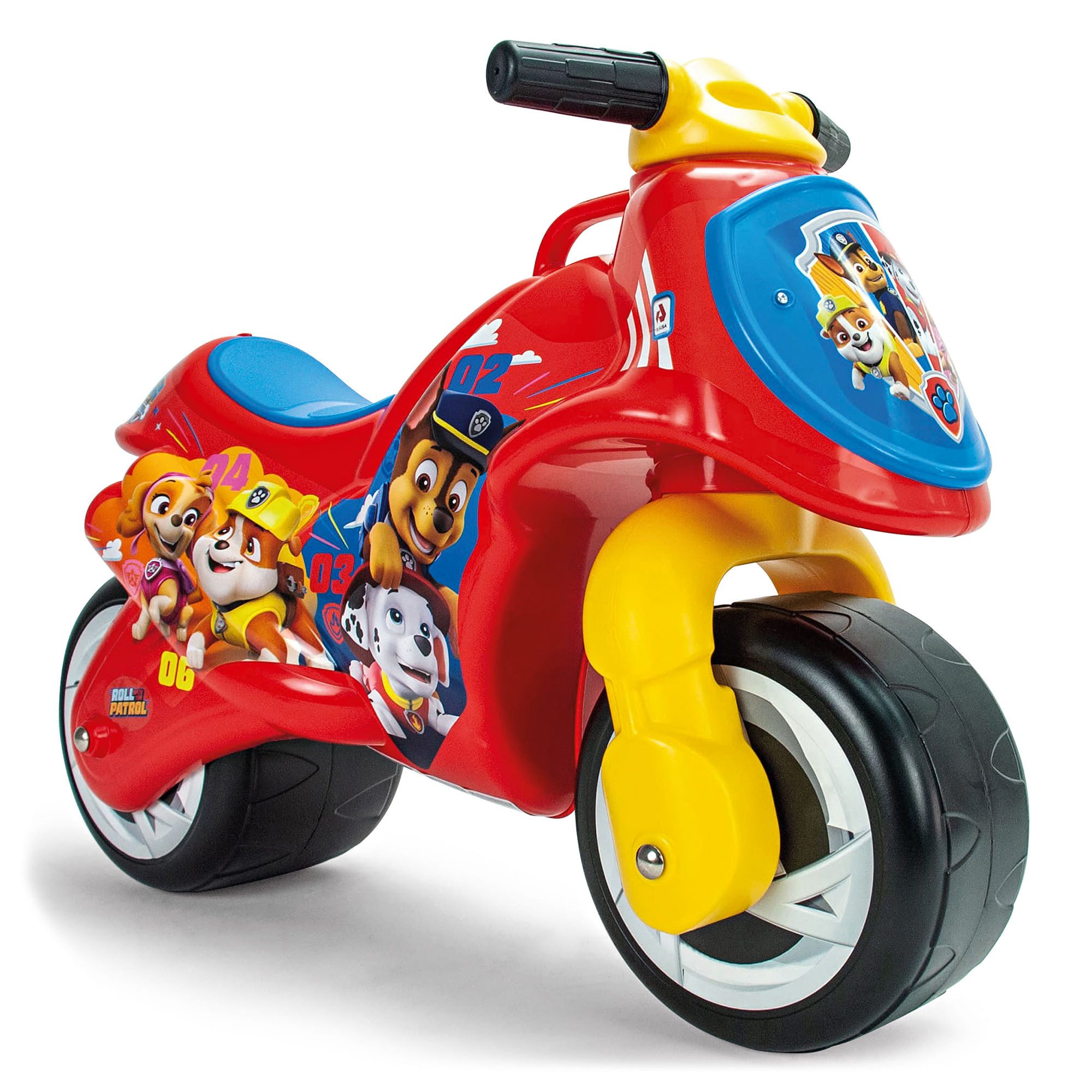 INJUSA Rutschmotorrad Paw Patrol, Laufrad ab 18 Monate Kindermotorrad Rutscherfahrzeug Indoor & Outdoor