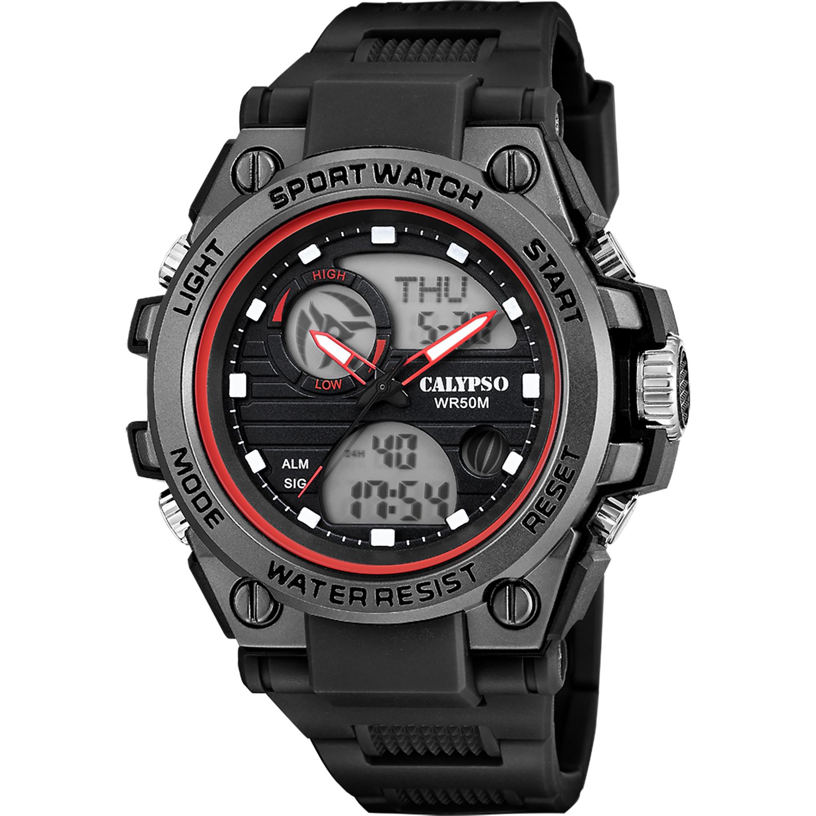 CALYPSO WATCHES Chronograph Street Style K5875/4, Quarzuhr, Armbanduhr, Herrenuhr, analog, digital, Tag, Wochentag