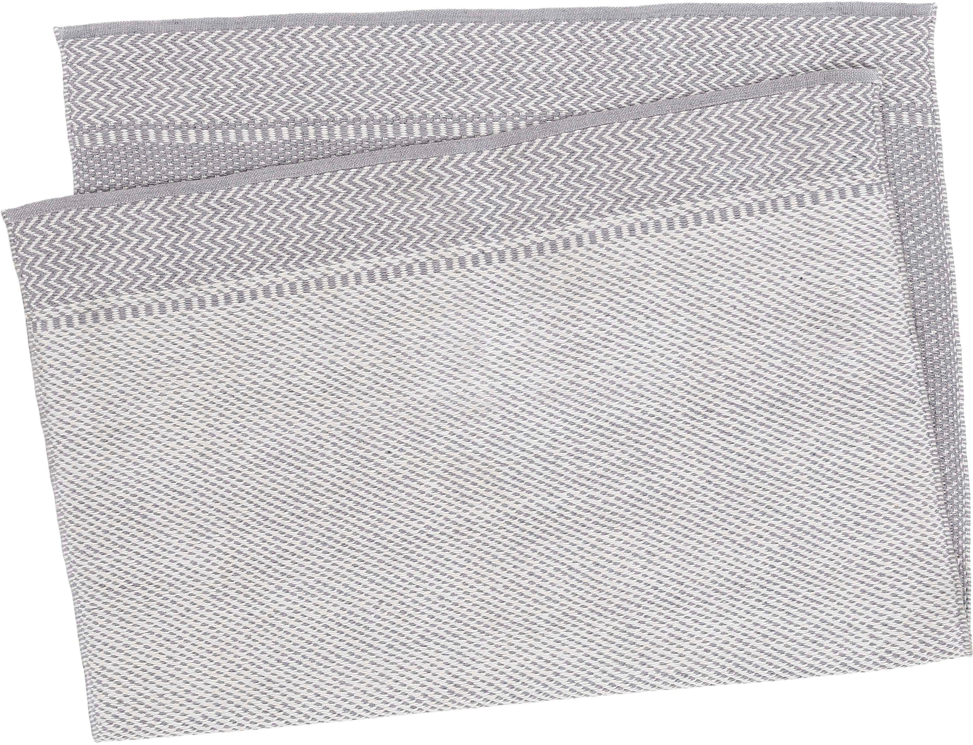 (PET), 7 carpetfine, Optik Frida Sisal 205, recyceltem Wendeteppich, Teppich mm, grau Material Höhe: 100% Flachgewebe, rechteckig,