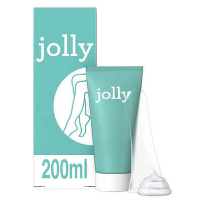 JOLLY Enthaarungscreme für den Körper - Haarentfernungs-Set für sanftere Haut 200 ml