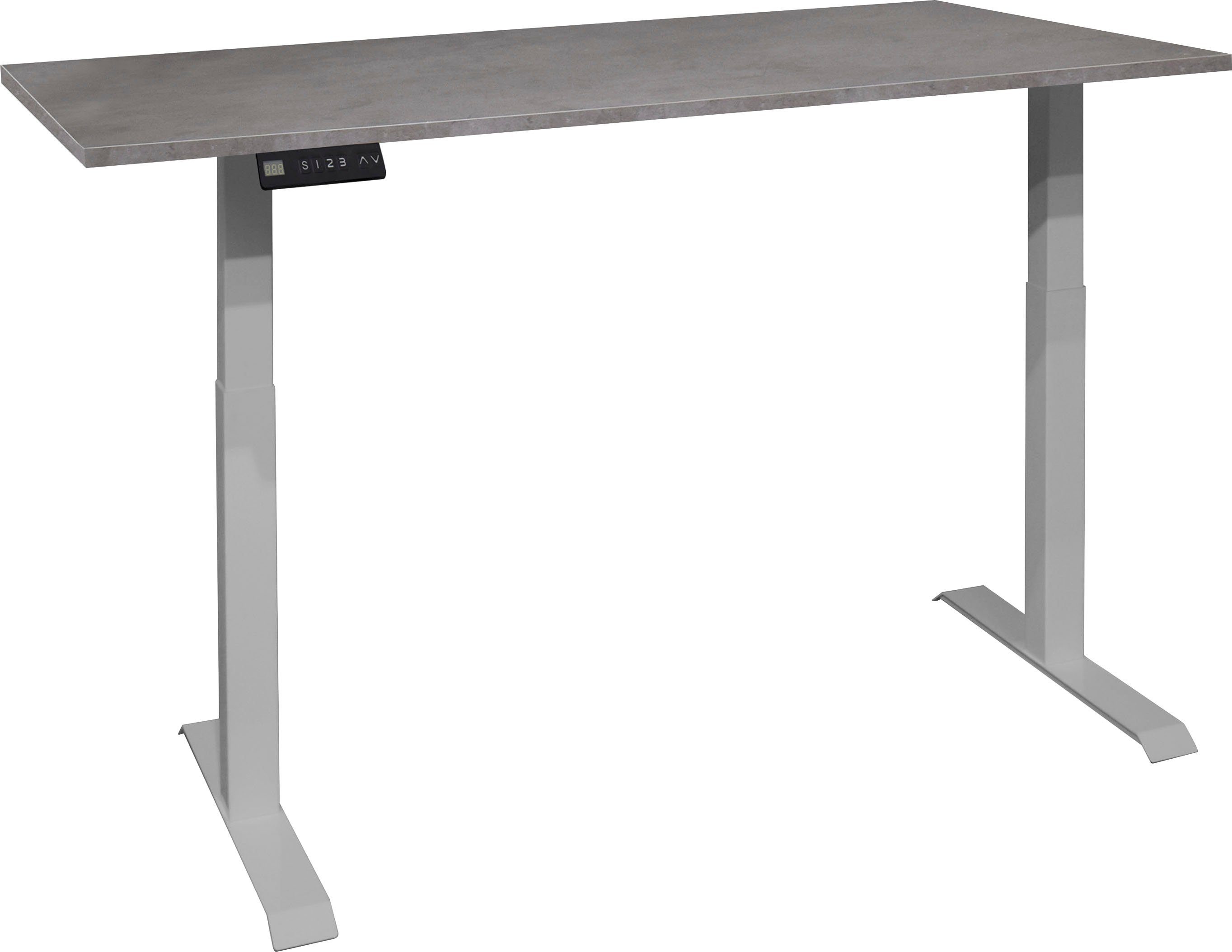 Mäusbacher Schreibtisch Big System Office, Breite 140 cm, elektrisch höhenverstellbar