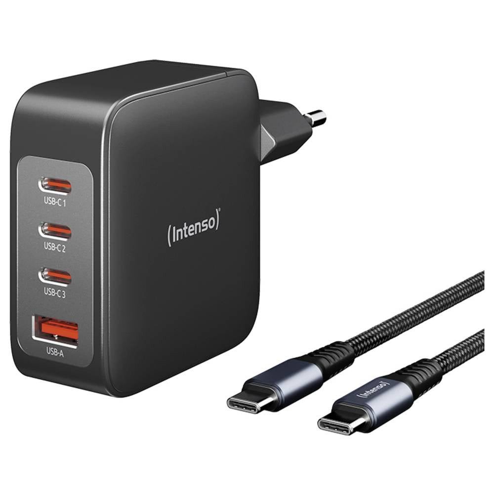 Intenso Power Adapter Set GaN 140 W 7814010 USB-Ladegerät (GaN, USB Power Delivery (USB-PD)