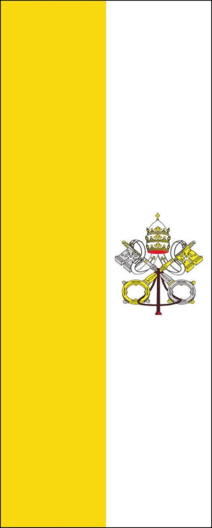 flaggenmeer Flagge Flagge Vatikan 110 g/m² Hochformat