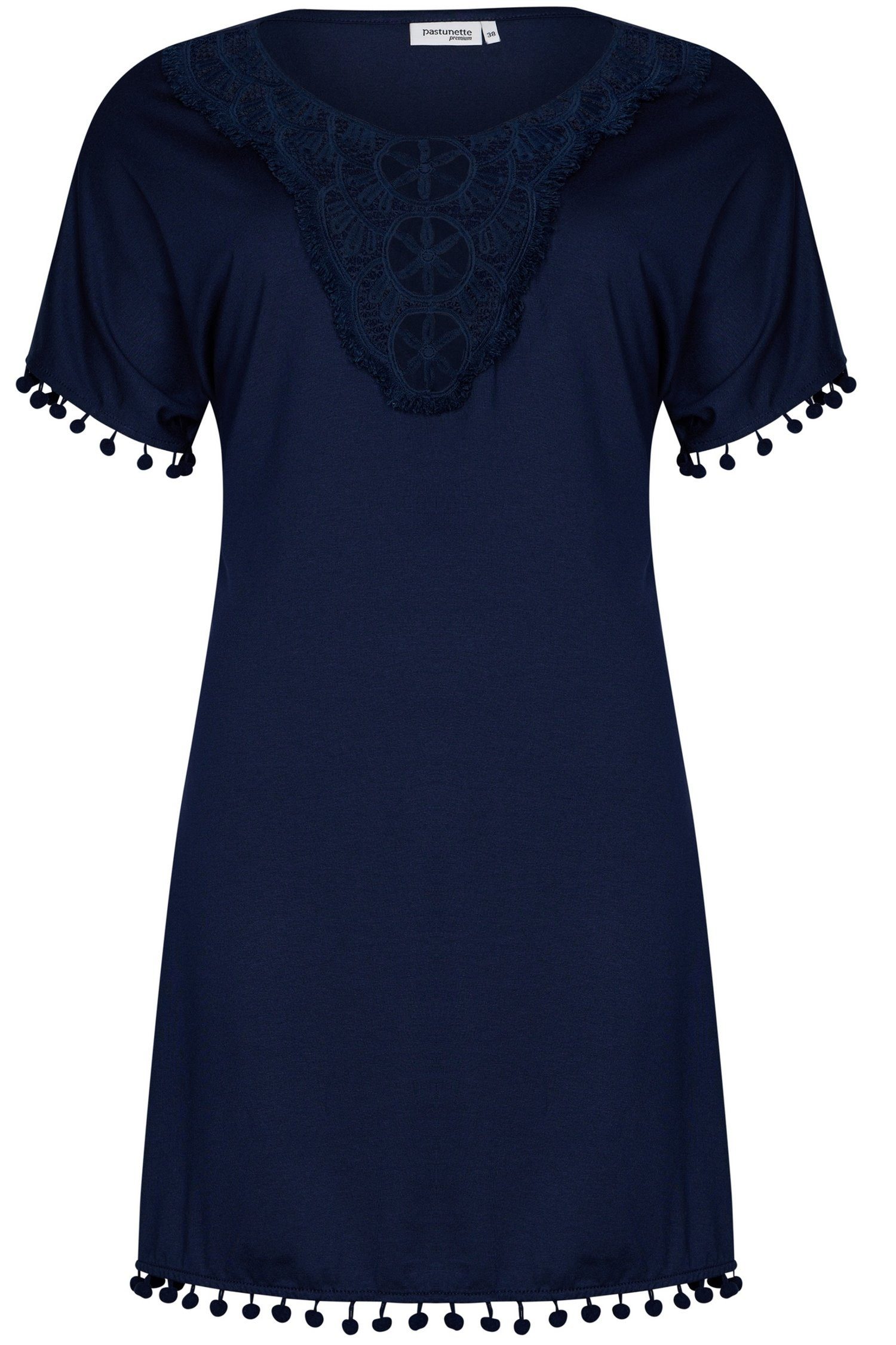 Pastunette Strandkleid Damen Kleid mit Spitze (1-tlg) Sommerliches Design