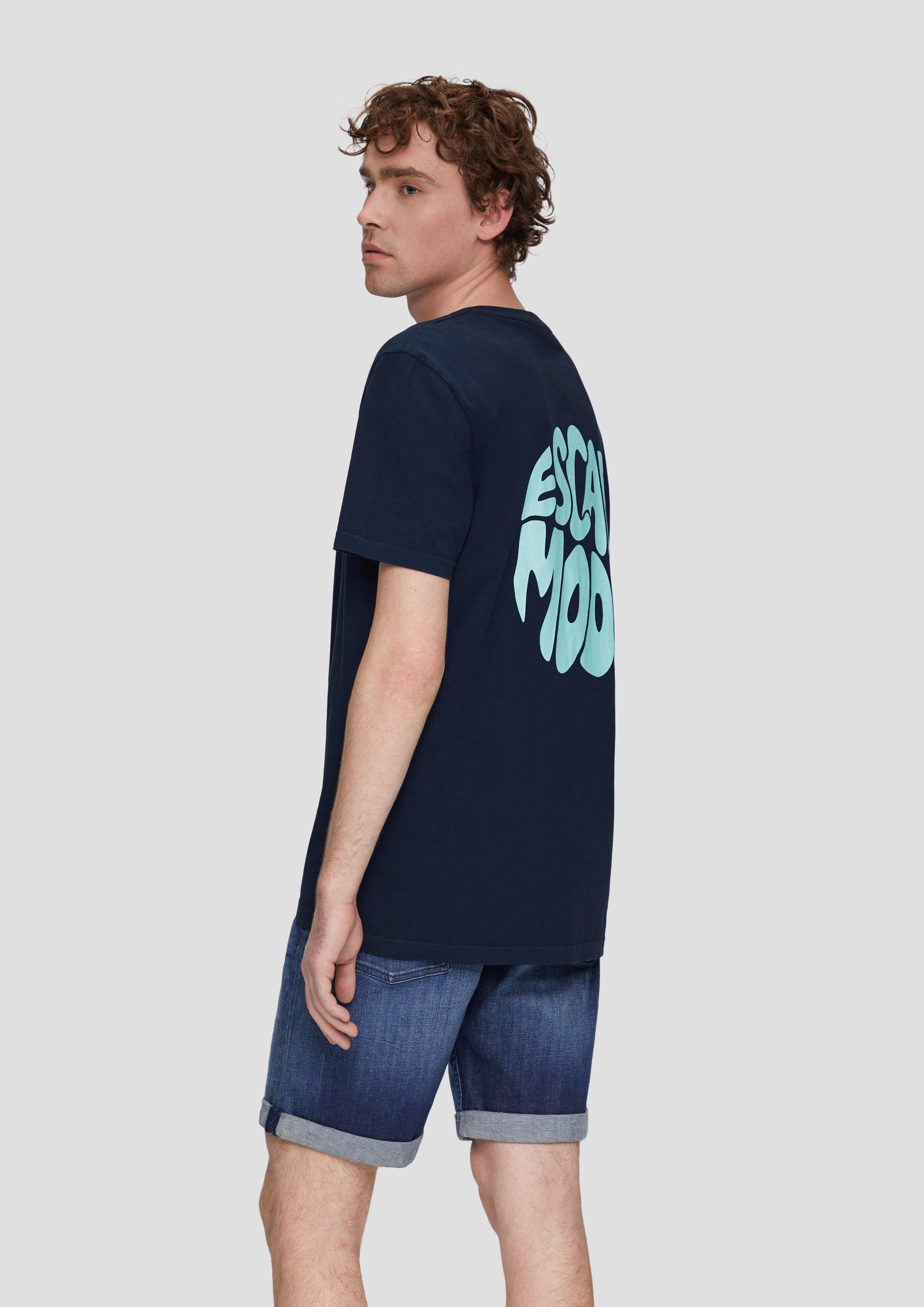 QS Kurzarmshirt T-Shirt mit Front- und günstig online kaufen
