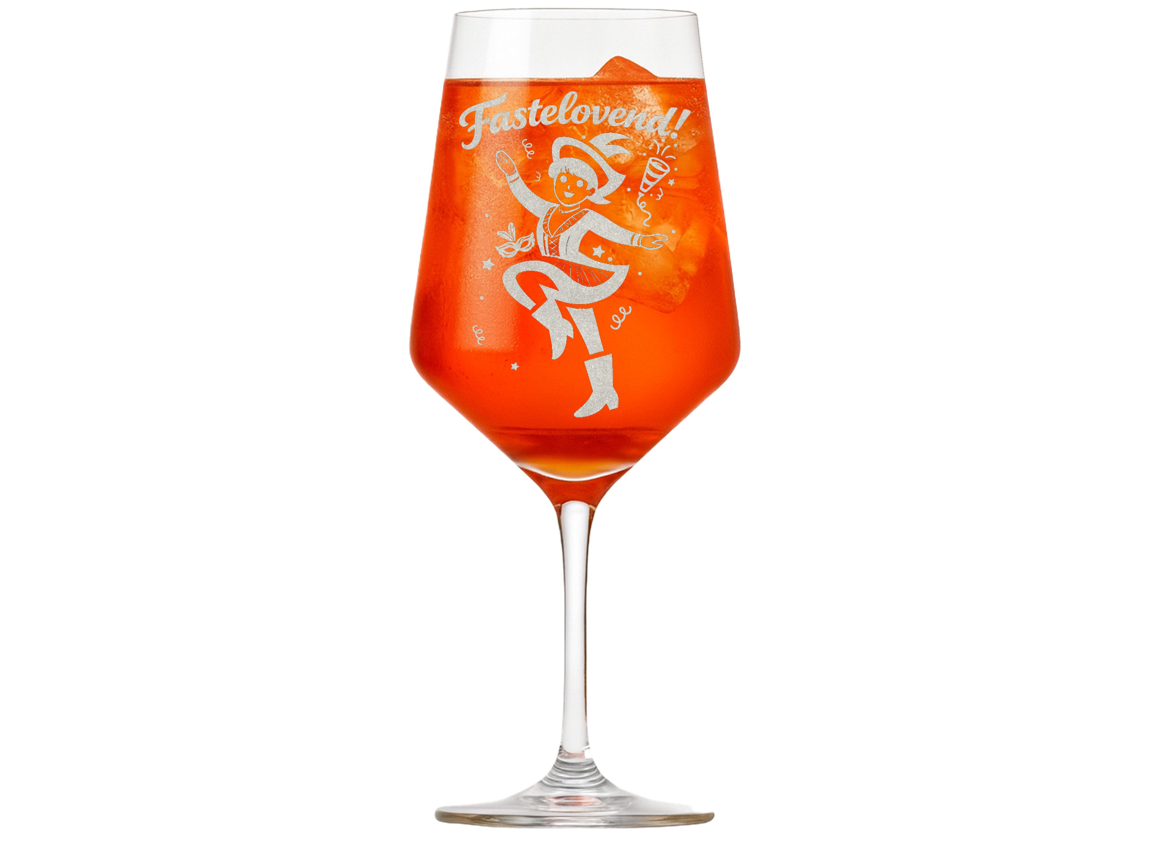 Valhalla Weinglas Valhalla 1x Weinglas Gravur Fastelovend 350ml spülmaschinenfest, 1-tlg., Glas, Atemberaubende Darstellung