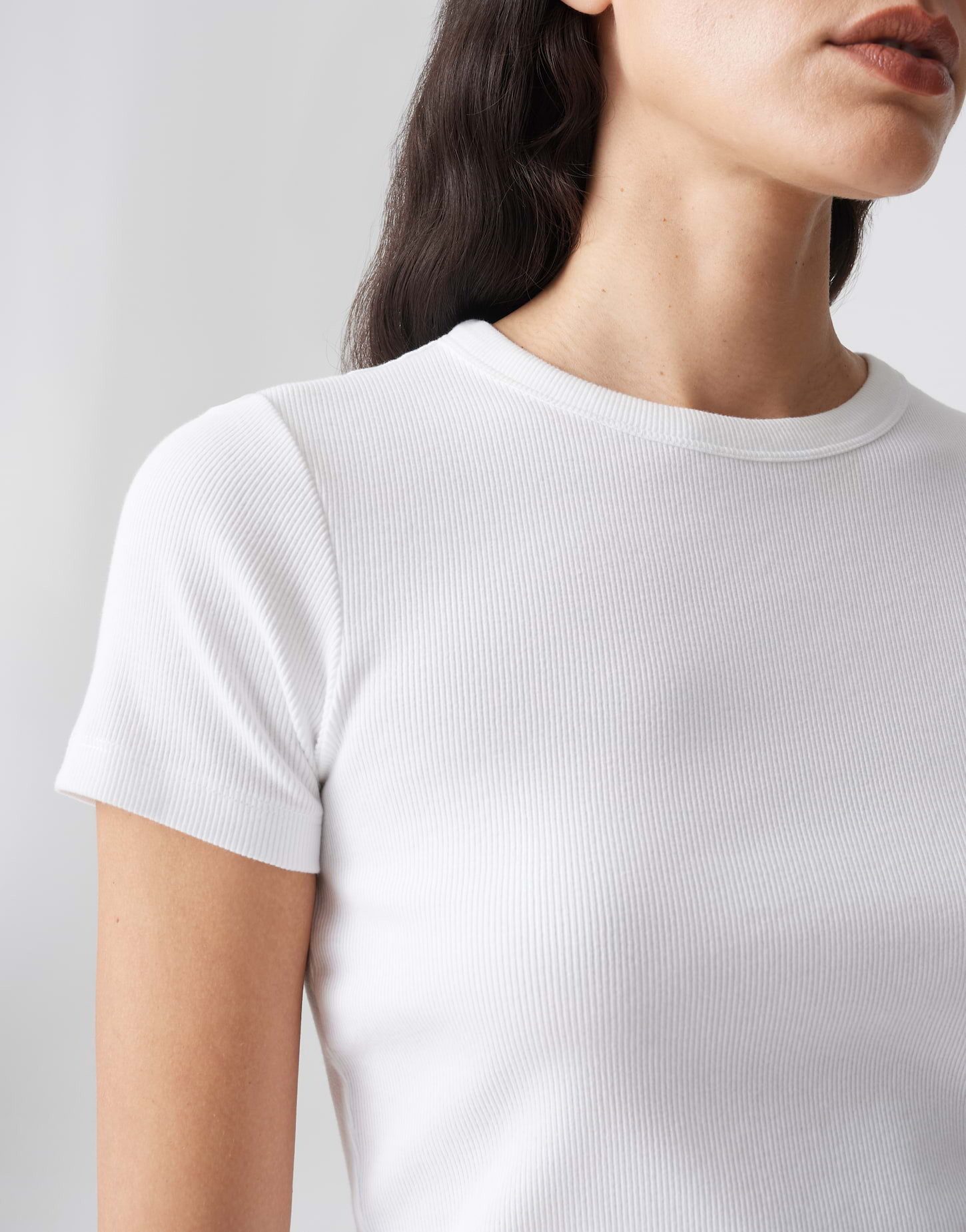 OPUS T-Shirt SAMUNA Slim Feines Rippshirt aus Baumwoll Mix – Bild 4 von 5