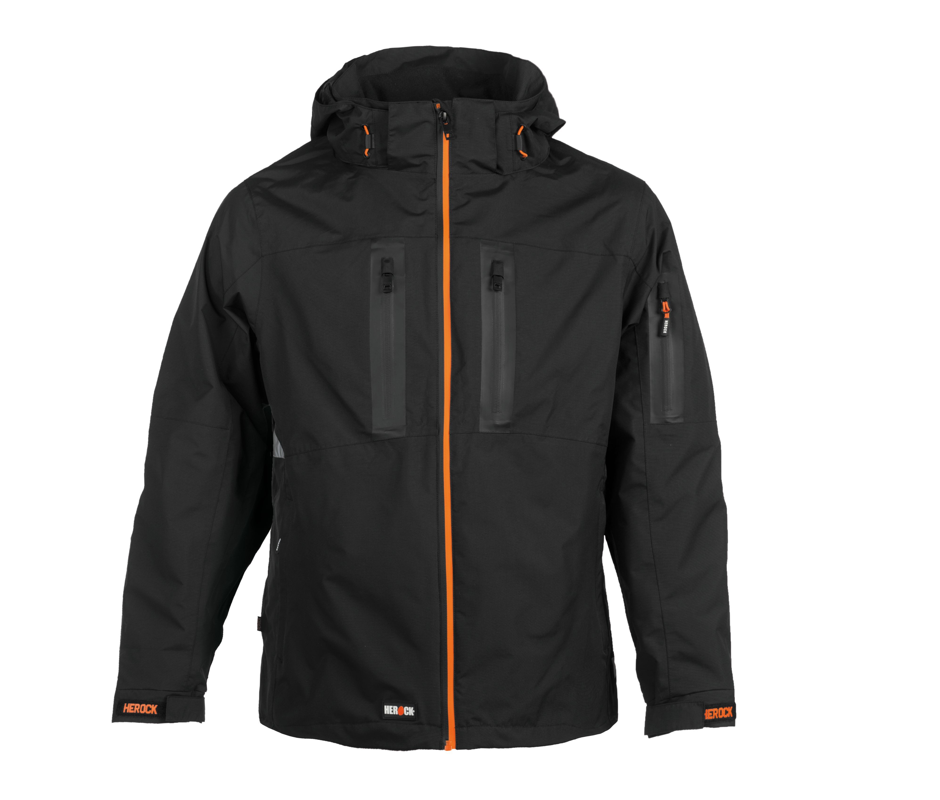 Herock Arbeitsjacke Regenjacke Aspen wasserdicht atmungsaktiv mit Kapuze